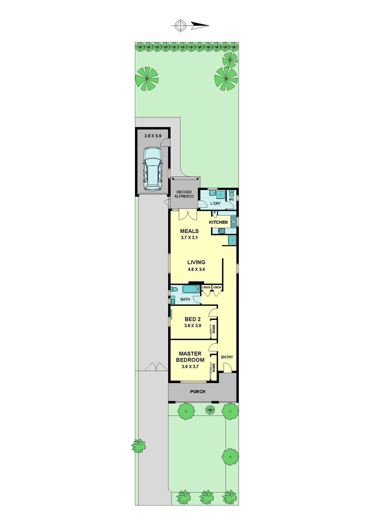 Floorplan of Homely house listing, 1 Nimmo Street, Essendon VIC 3040