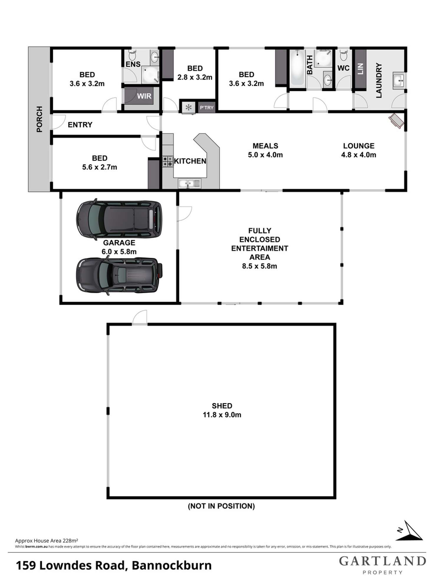 Floorplan of Homely house listing, 159 Lowndes Road, Bannockburn VIC 3331