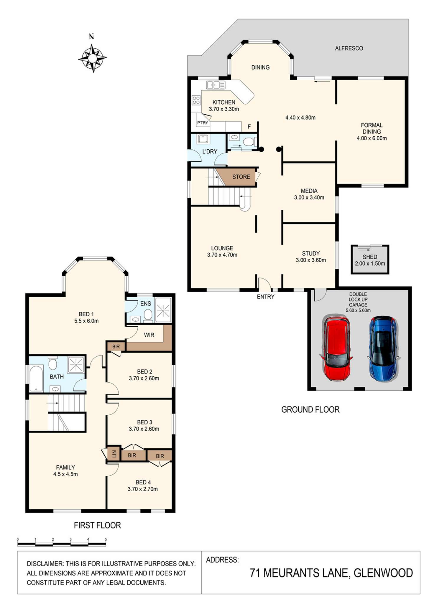 Floorplan of Homely house listing, 71 Meurants Lane, Glenwood NSW 2768