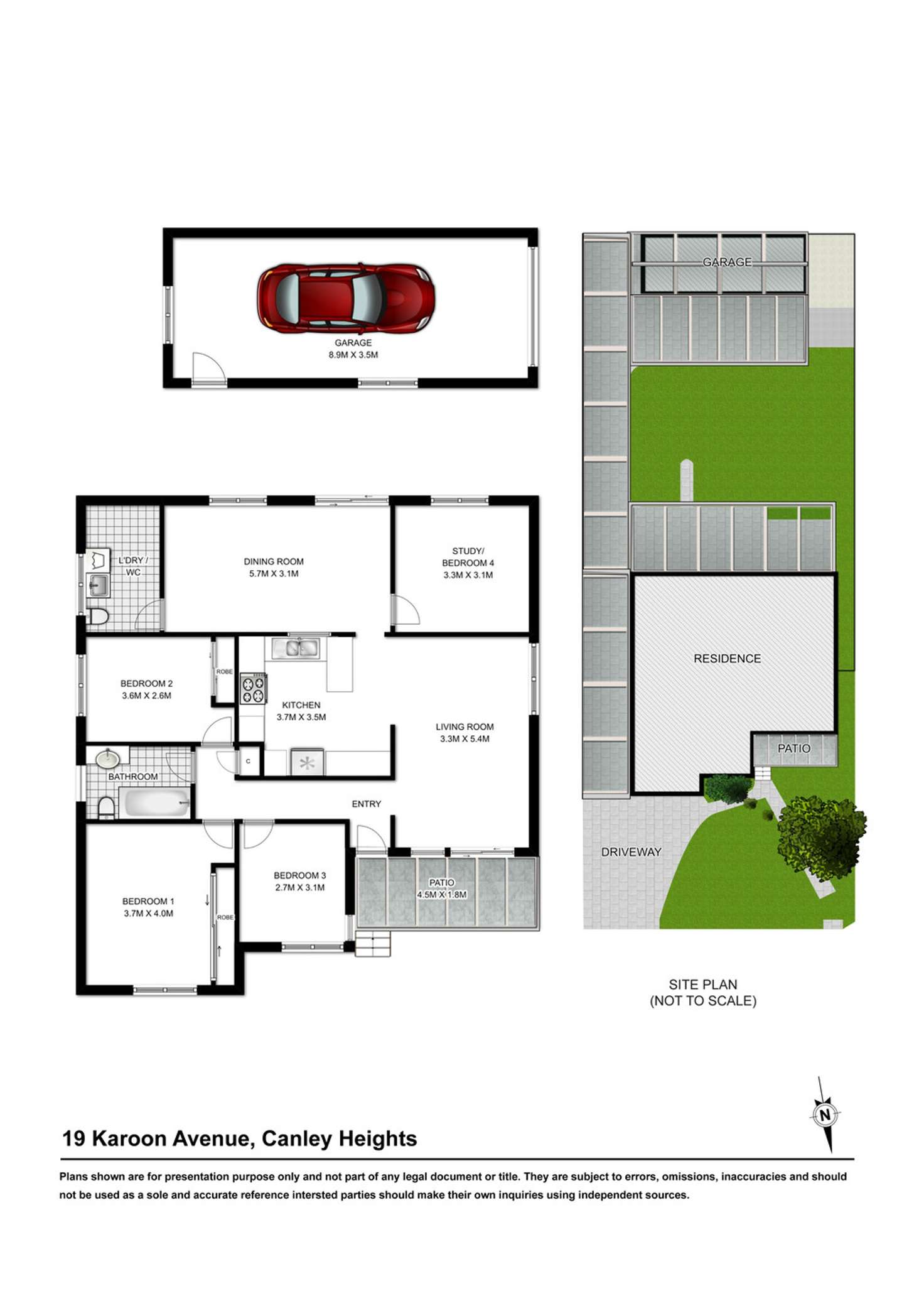 Floorplan of Homely house listing, 19 KAROON AVENUE, Canley Heights NSW 2166