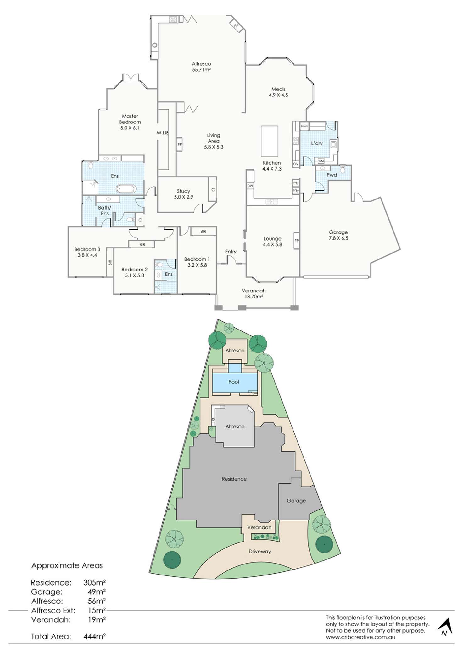 Floorplan of Homely house listing, 18 Bournville Street, Floreat WA 6014