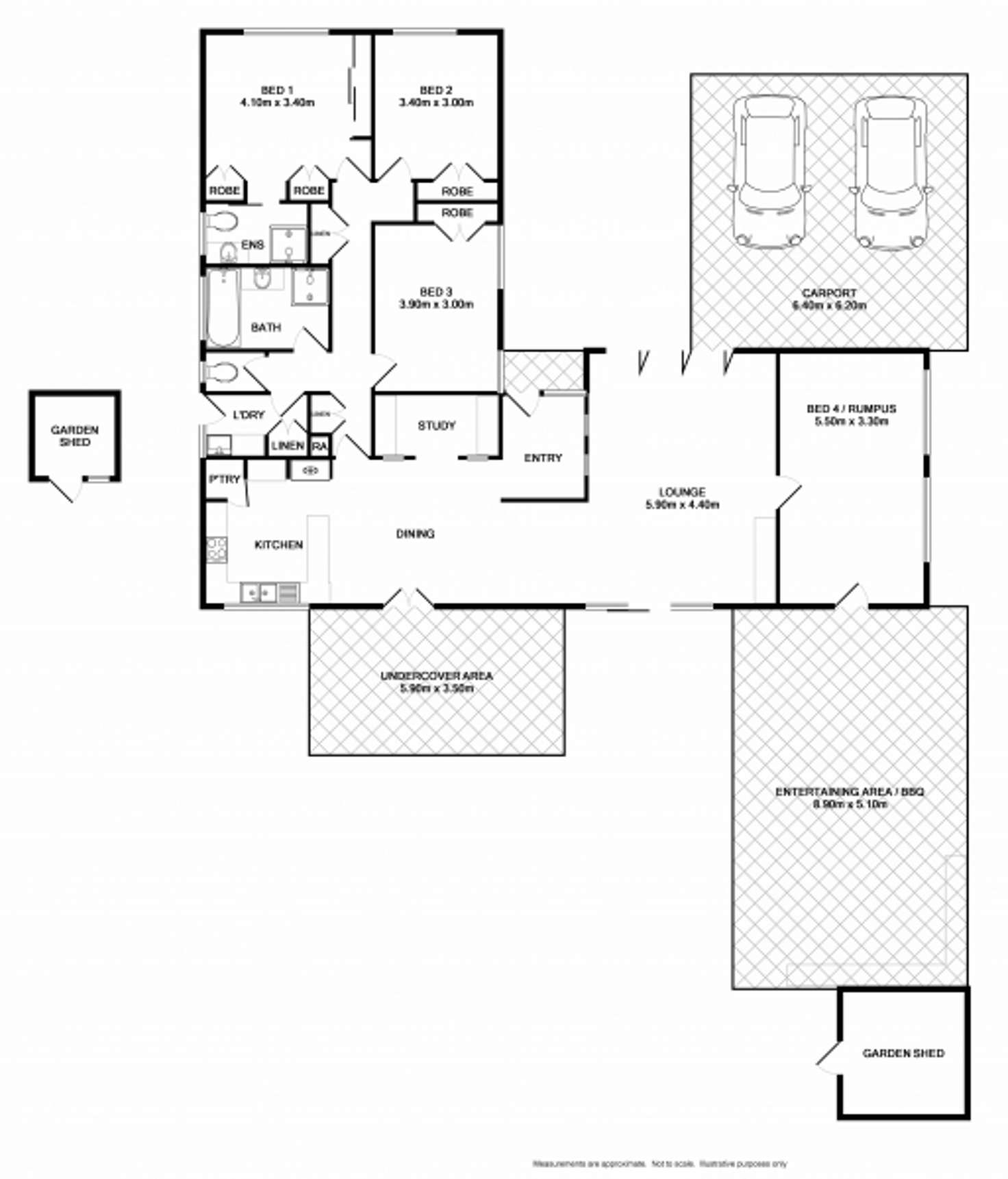 Floorplan of Homely house listing, 14 Sans Souci Drive, Wodonga VIC 3690