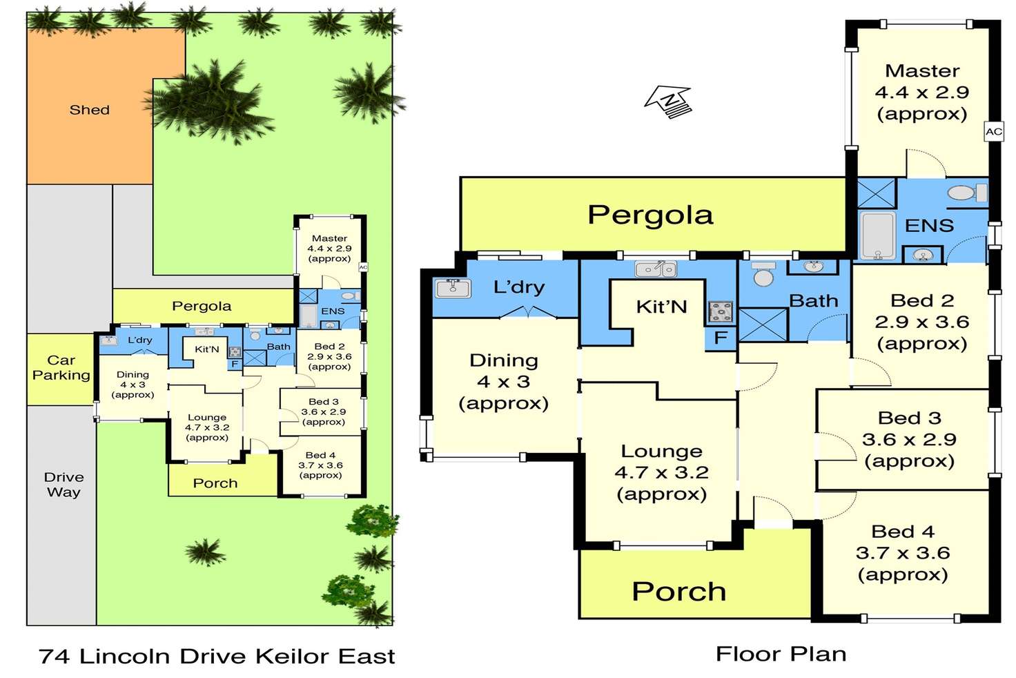 Floorplan of Homely house listing, 74 Lincoln Drive, Keilor East VIC 3033