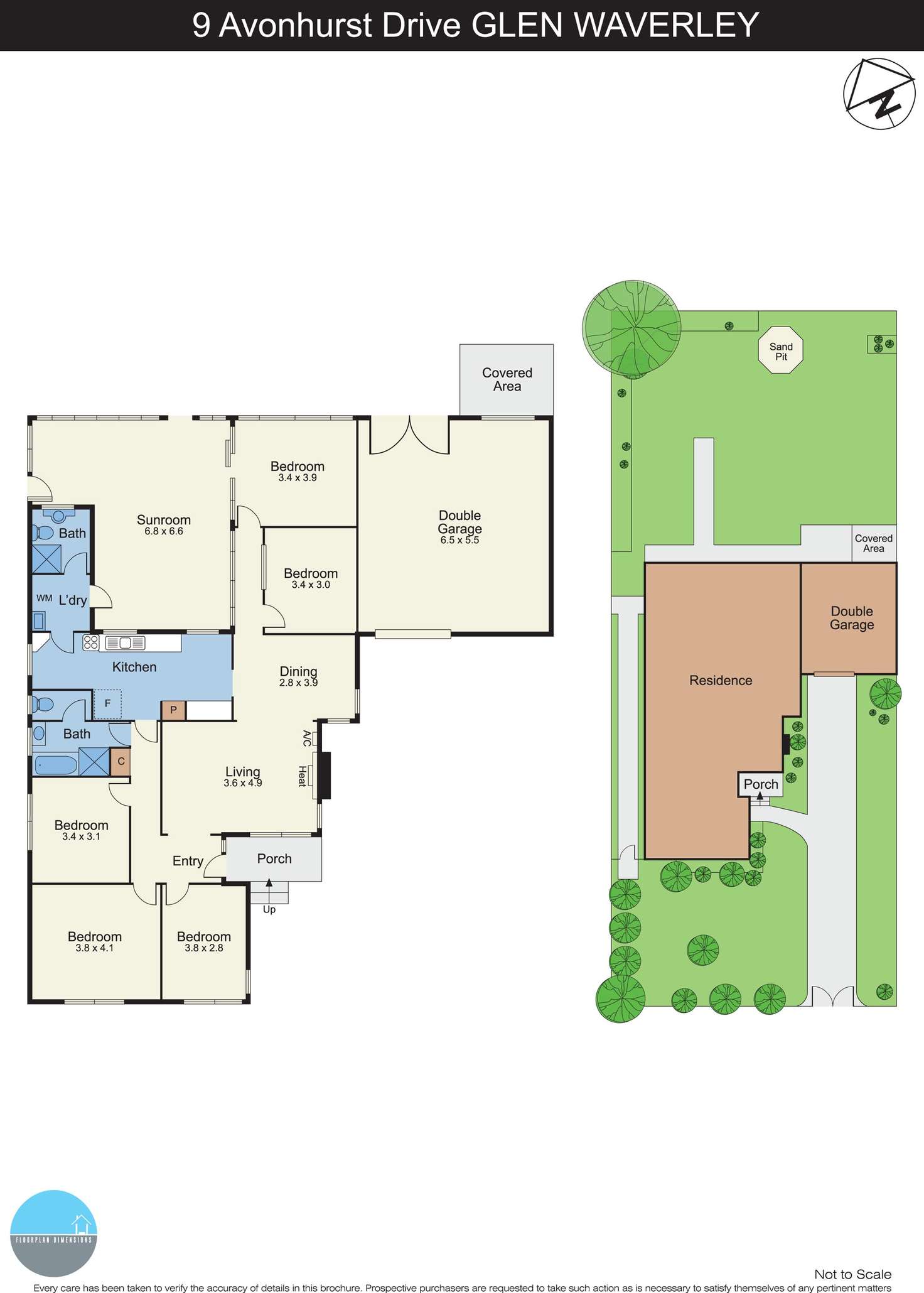 Floorplan of Homely house listing, 9 Avonhurst Drive, Glen Waverley VIC 3150