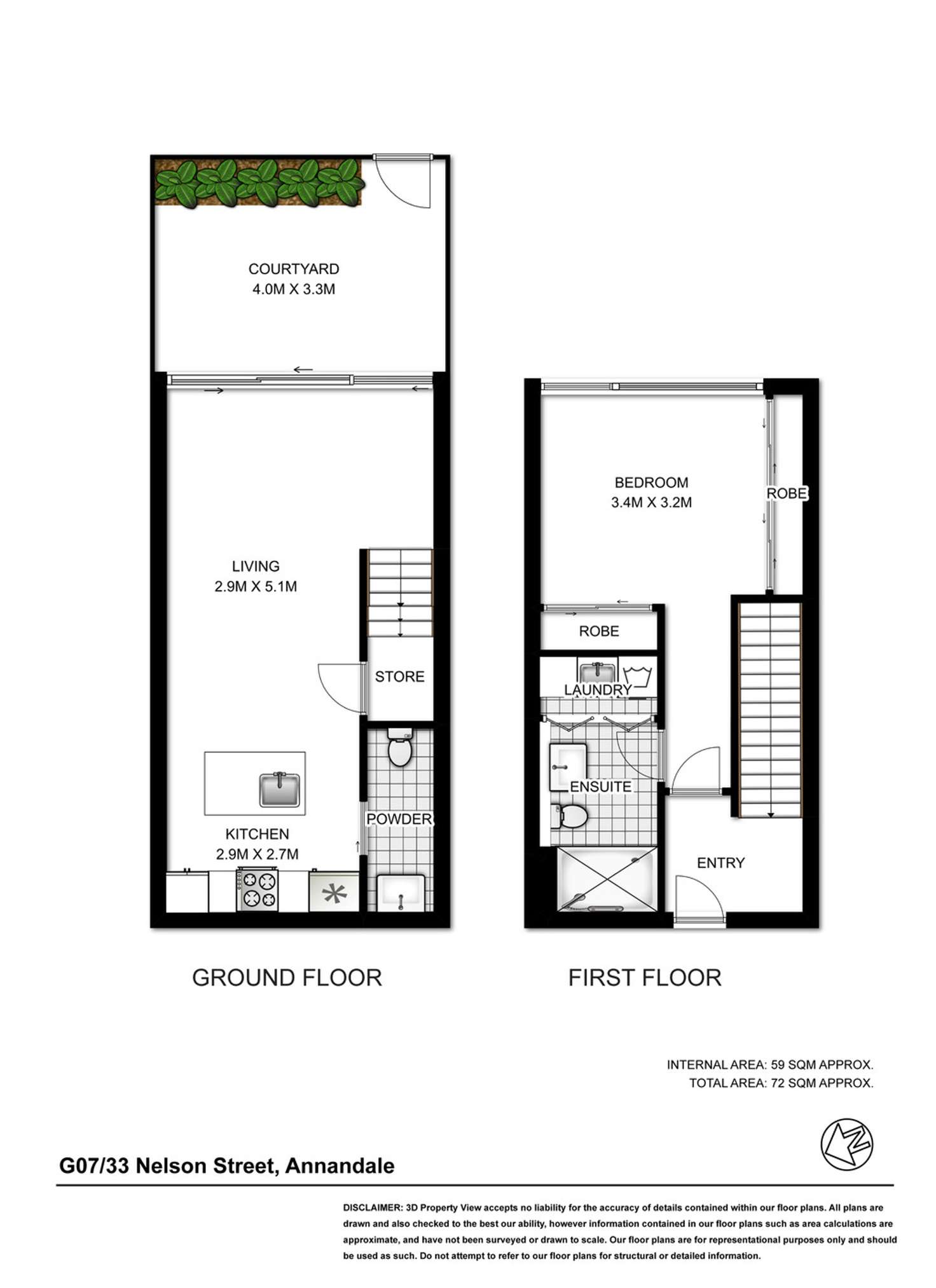 Floorplan of Homely apartment listing, G07/33-53 Nelson Street, Annandale NSW 2038