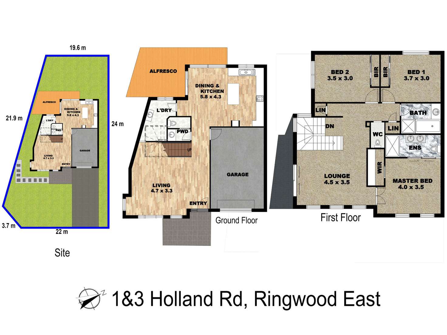 Floorplan of Homely house listing, 1 Holland Road, Ringwood East VIC 3135