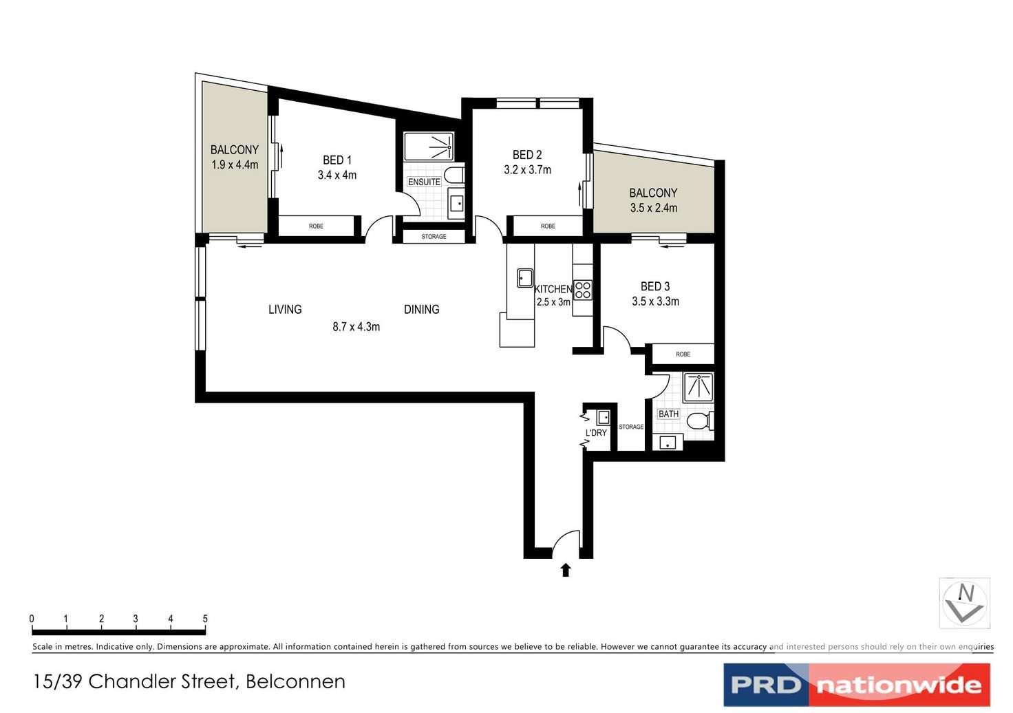 Floorplan of Homely apartment listing, 15/39 Chandler Street, Belconnen ACT 2617