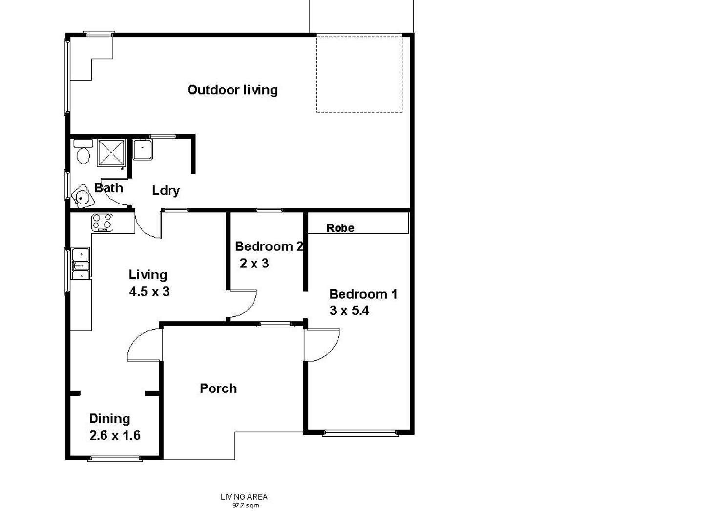 Floorplan of Homely unit listing, 19 Queen Elizabeth Drive, Barmera SA 5345