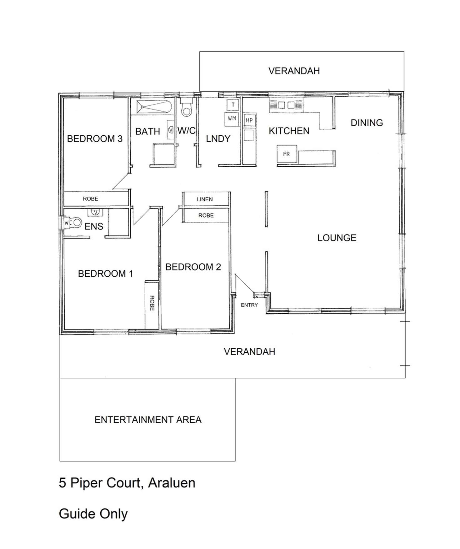 Floorplan of Homely house listing, 5 PIPER COURT, Araluen NT 870
