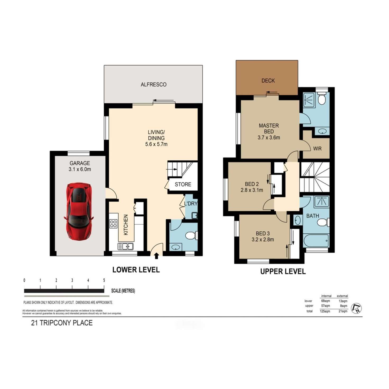 Floorplan of Homely townhouse listing, 41/21 Tripcony Place, Wakerley QLD 4154