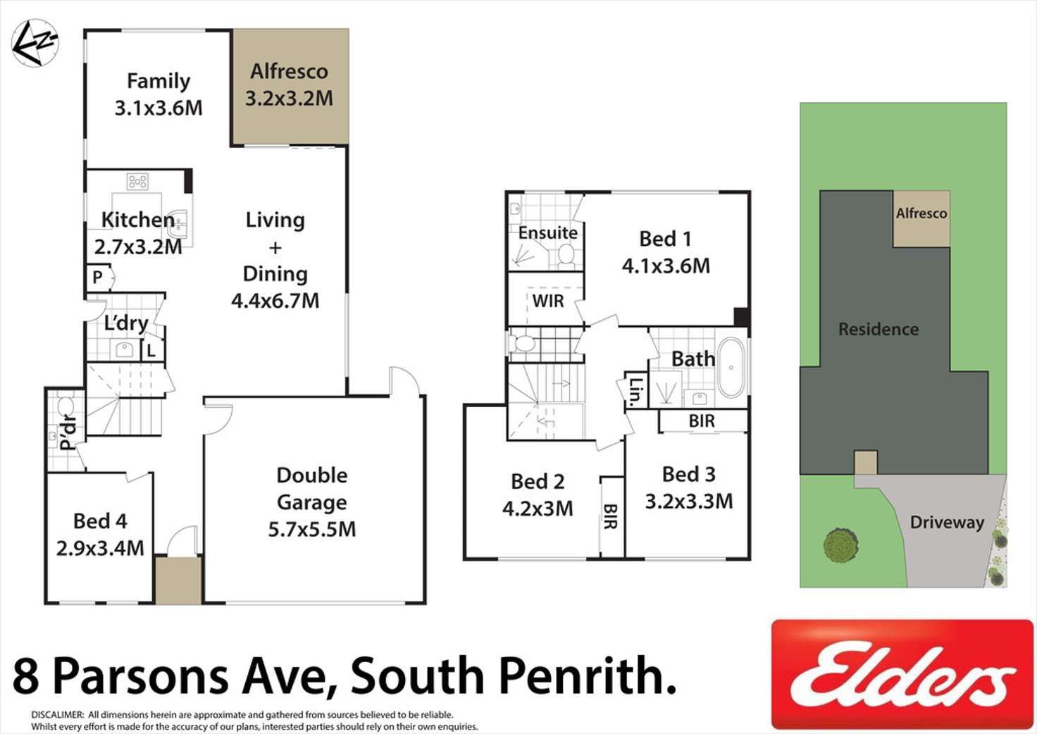 Floorplan of Homely semiDetached listing, 8 Parsons Avenue, South Penrith NSW 2750