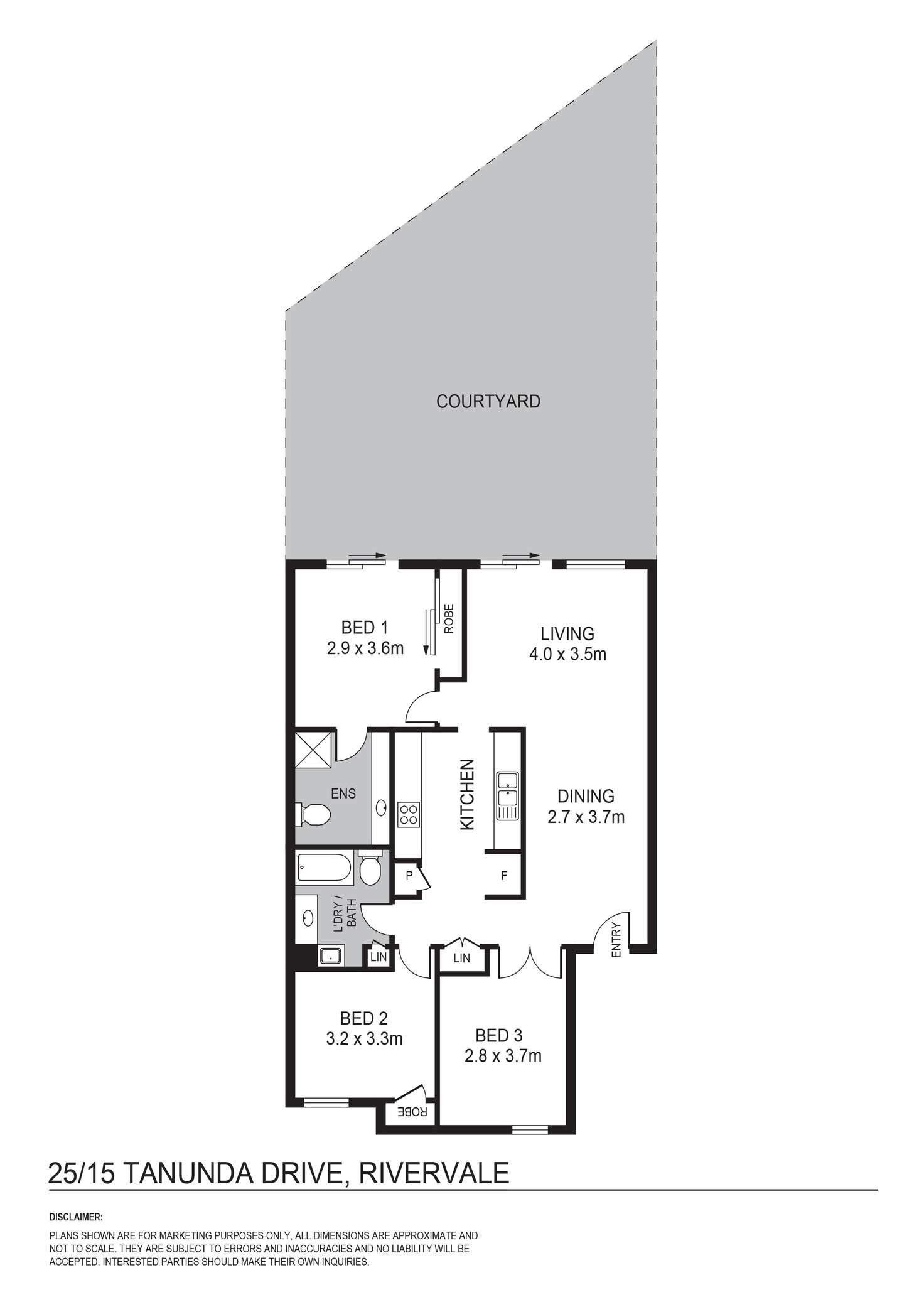 Floorplan of Homely apartment listing, 25/15 Tanunda Drive, Rivervale WA 6103