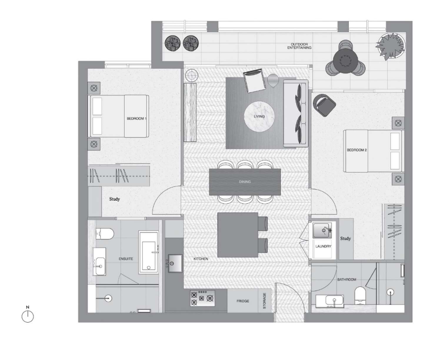 Floorplan of Homely apartment listing, 22/52 Eastern Valley Way, Northbridge NSW 2063
