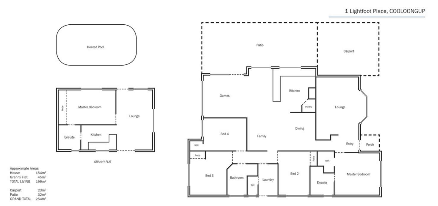 Floorplan of Homely house listing, 1 Lightfoot Place, Cooloongup WA 6168