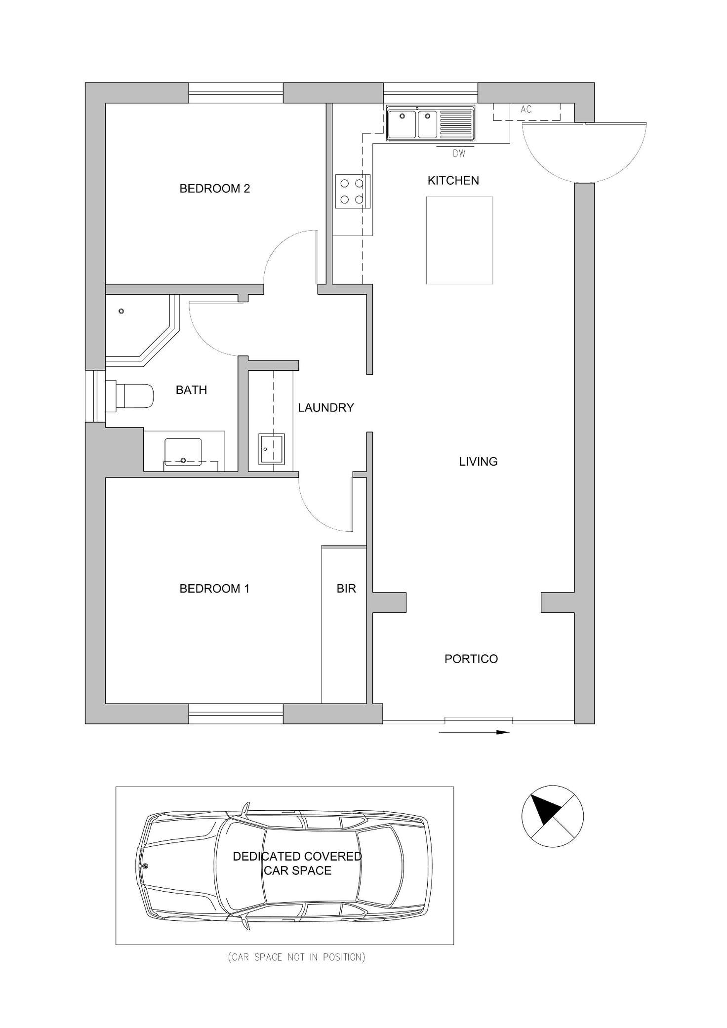 Floorplan of Homely apartment listing, 1/50 Kennedy Street, Maylands WA 6051
