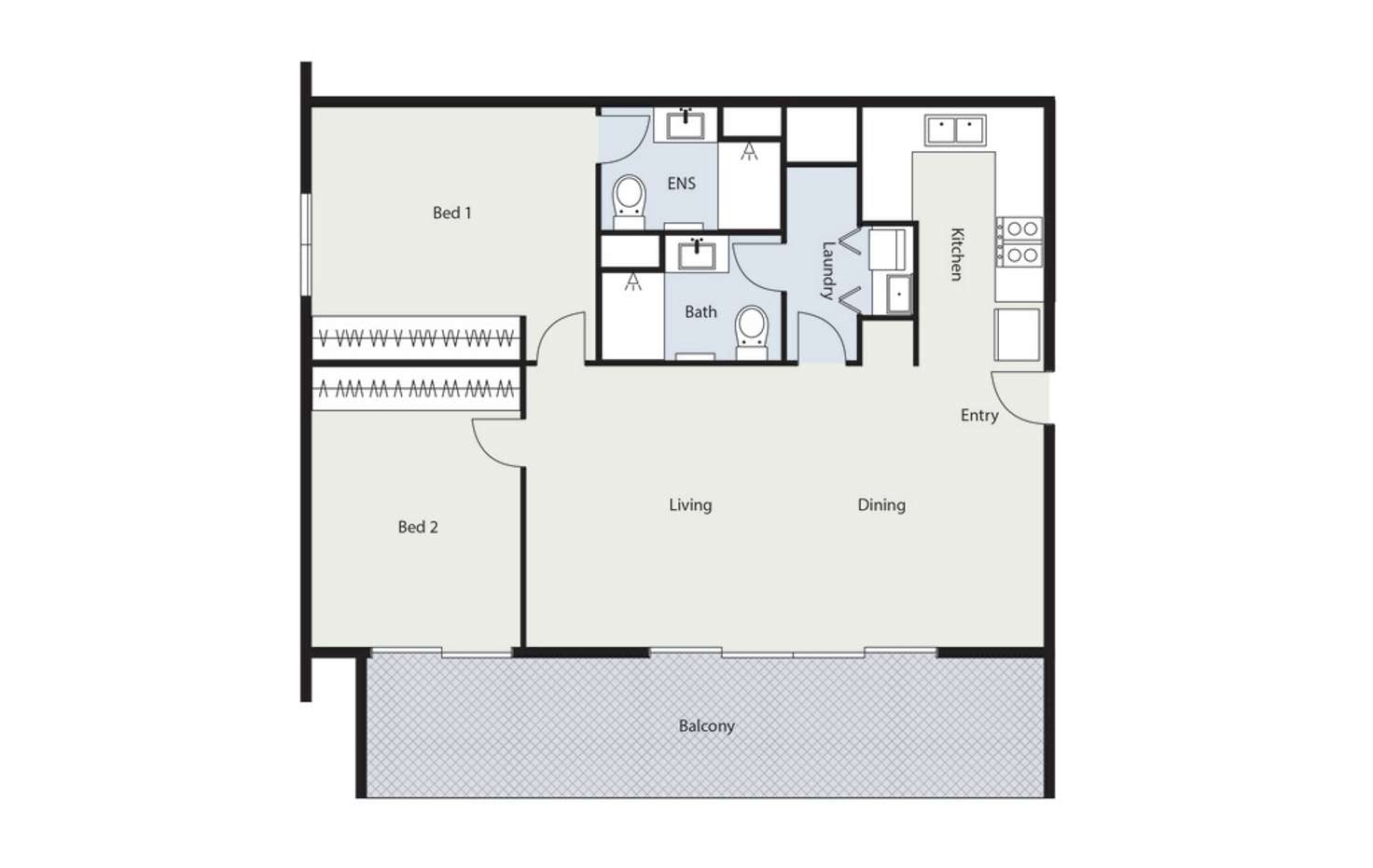 Floorplan of Homely apartment listing, 4/14-16 New South Wales Crescent, Forrest ACT 2603