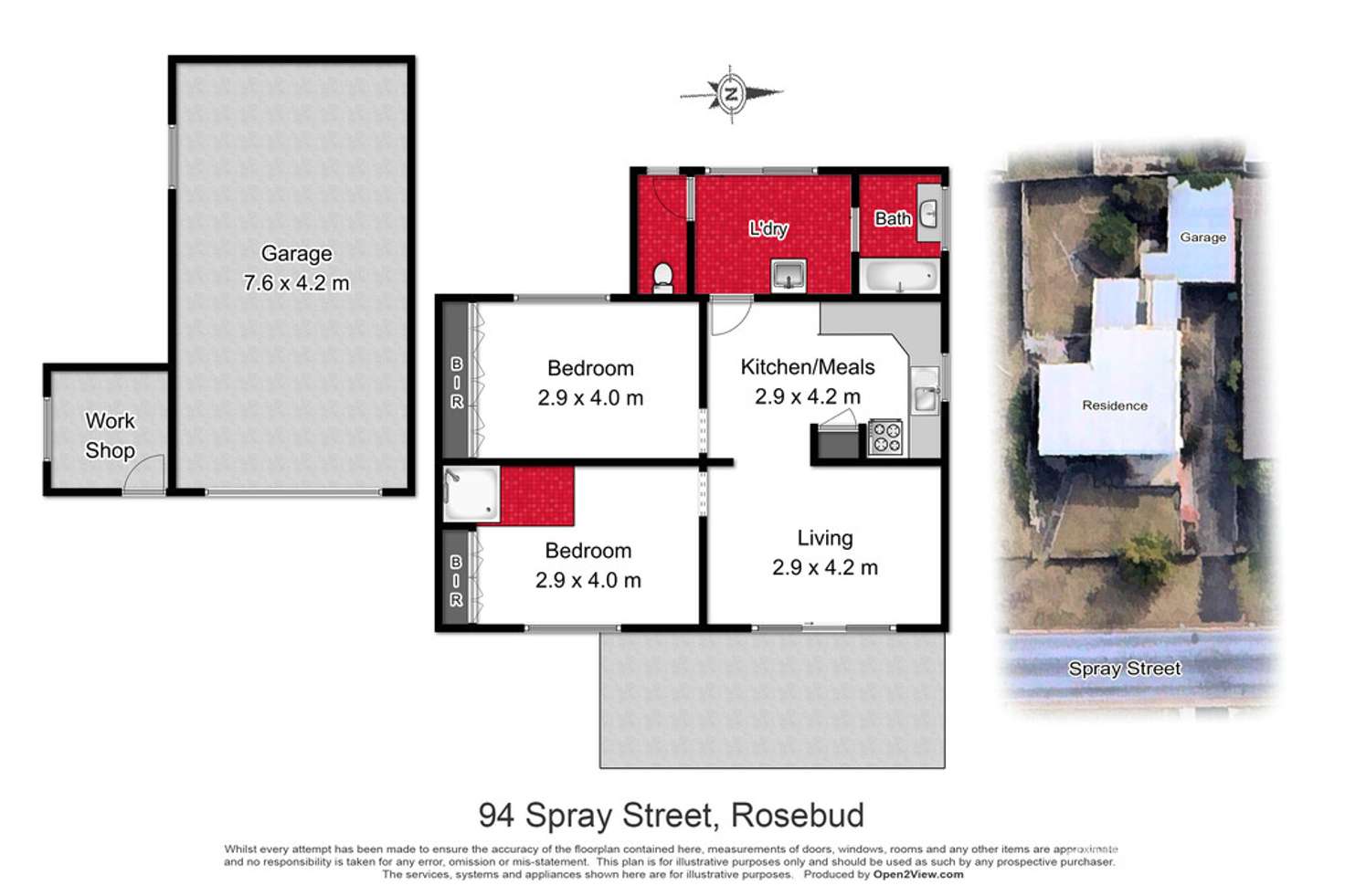 Floorplan of Homely house listing, 94 Spray Street, Rosebud VIC 3939