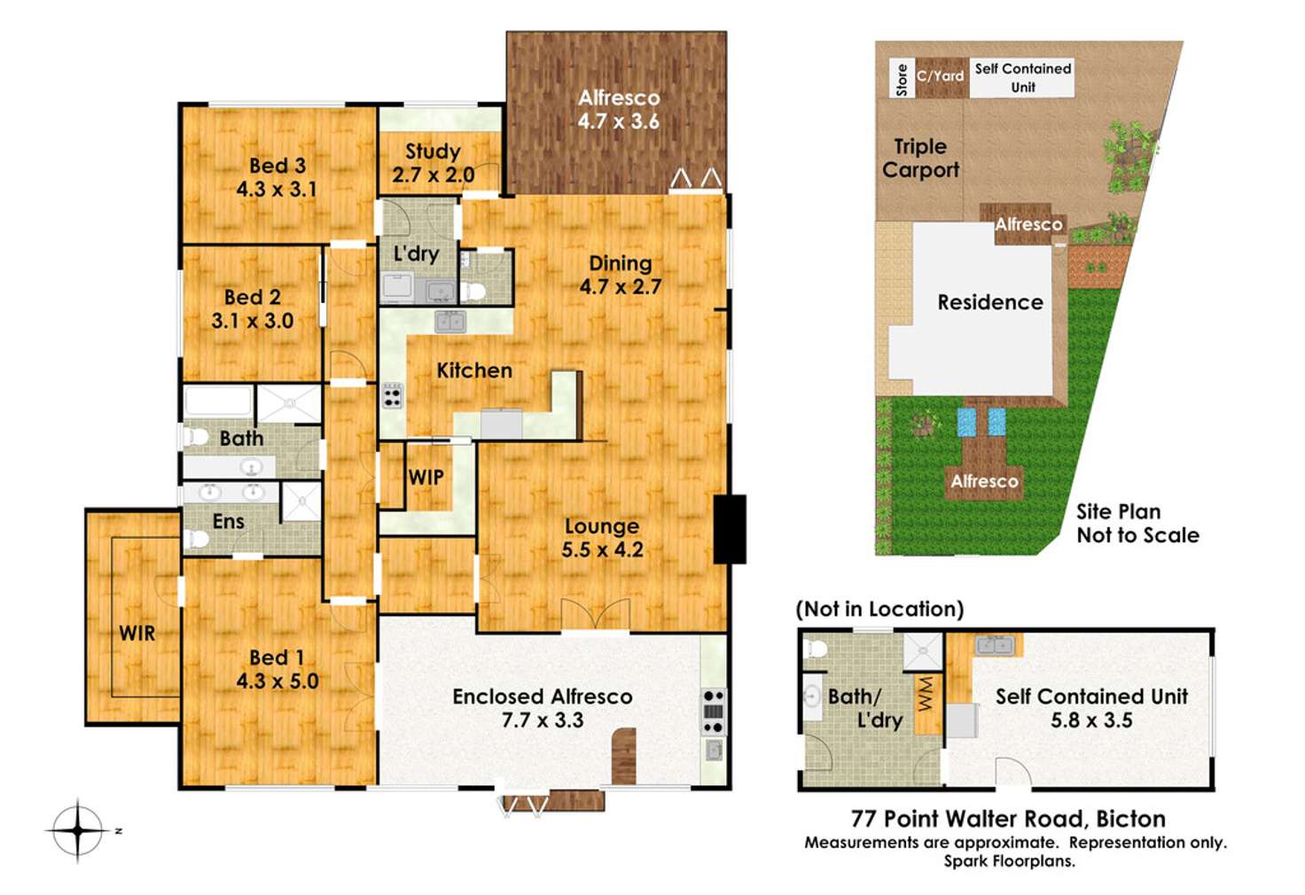 Floorplan of Homely house listing, 77 Point Walter Road, Bicton WA 6157