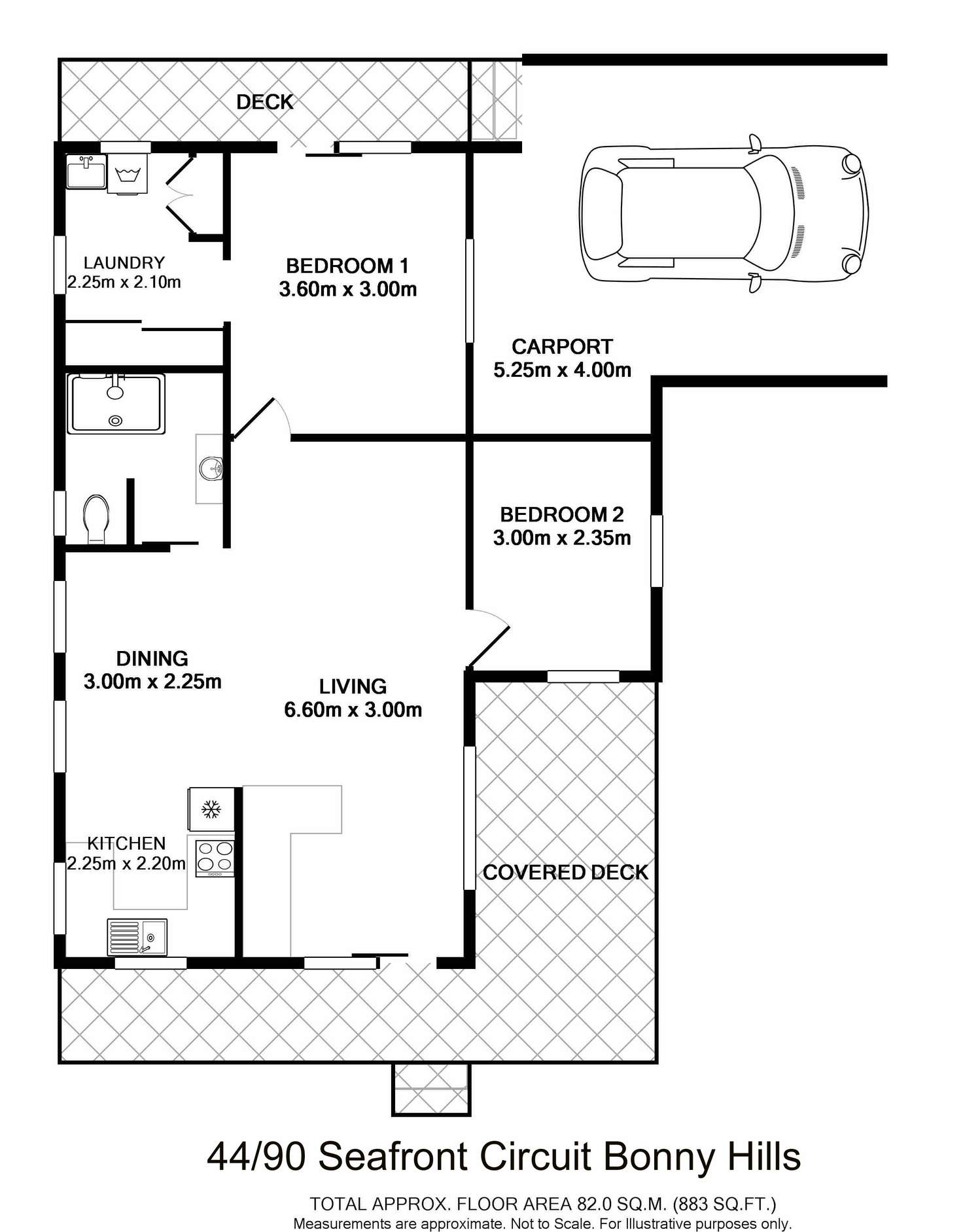 Floorplan of Homely villa listing, 44/ 90 Seafront Circuit, Bonny Hills NSW 2445