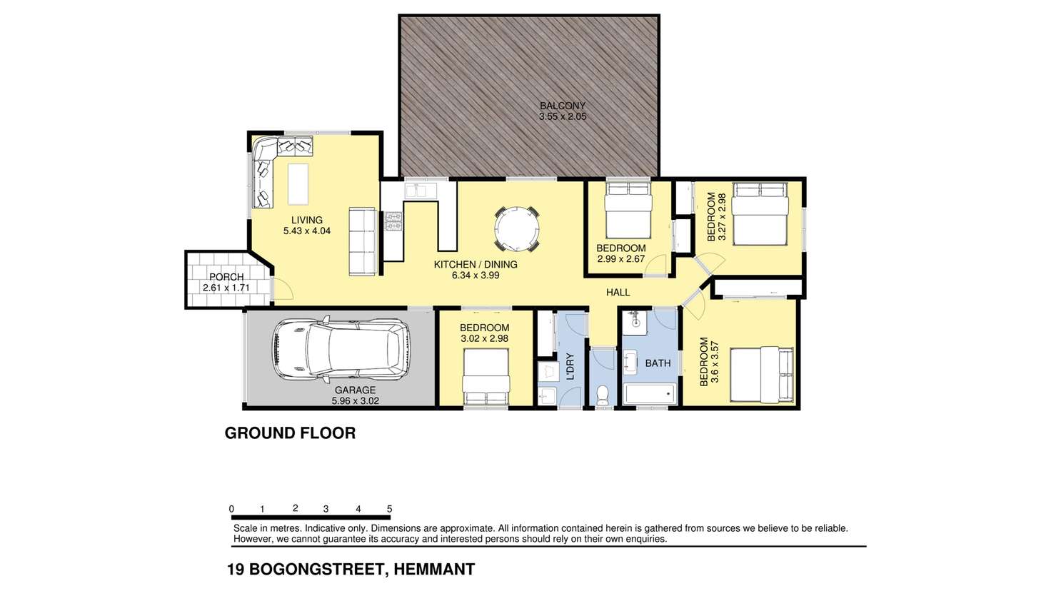 Floorplan of Homely house listing, 19 BOGONG STREET, Hemmant QLD 4174