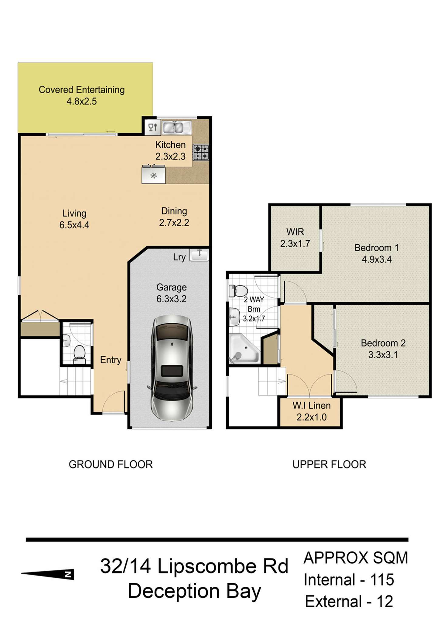 Floorplan of Homely townhouse listing, 32/14-22 Lipscombe Rd, Deception Bay QLD 4508