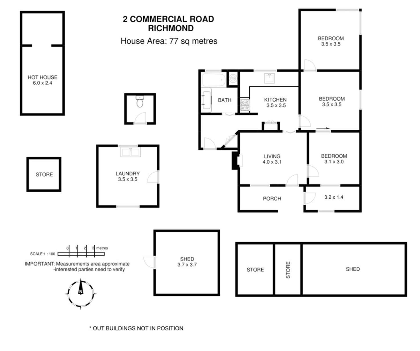 Floorplan of Homely house listing, 2 Commercial Road, Richmond TAS 7025