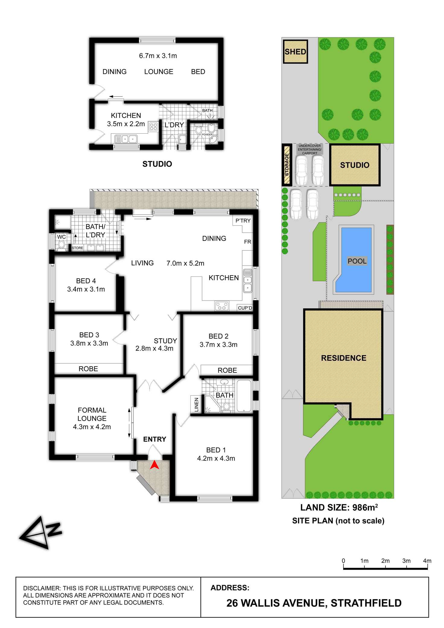 Floorplan of Homely house listing, 26 WALLIS AVENUE, Strathfield NSW 2135