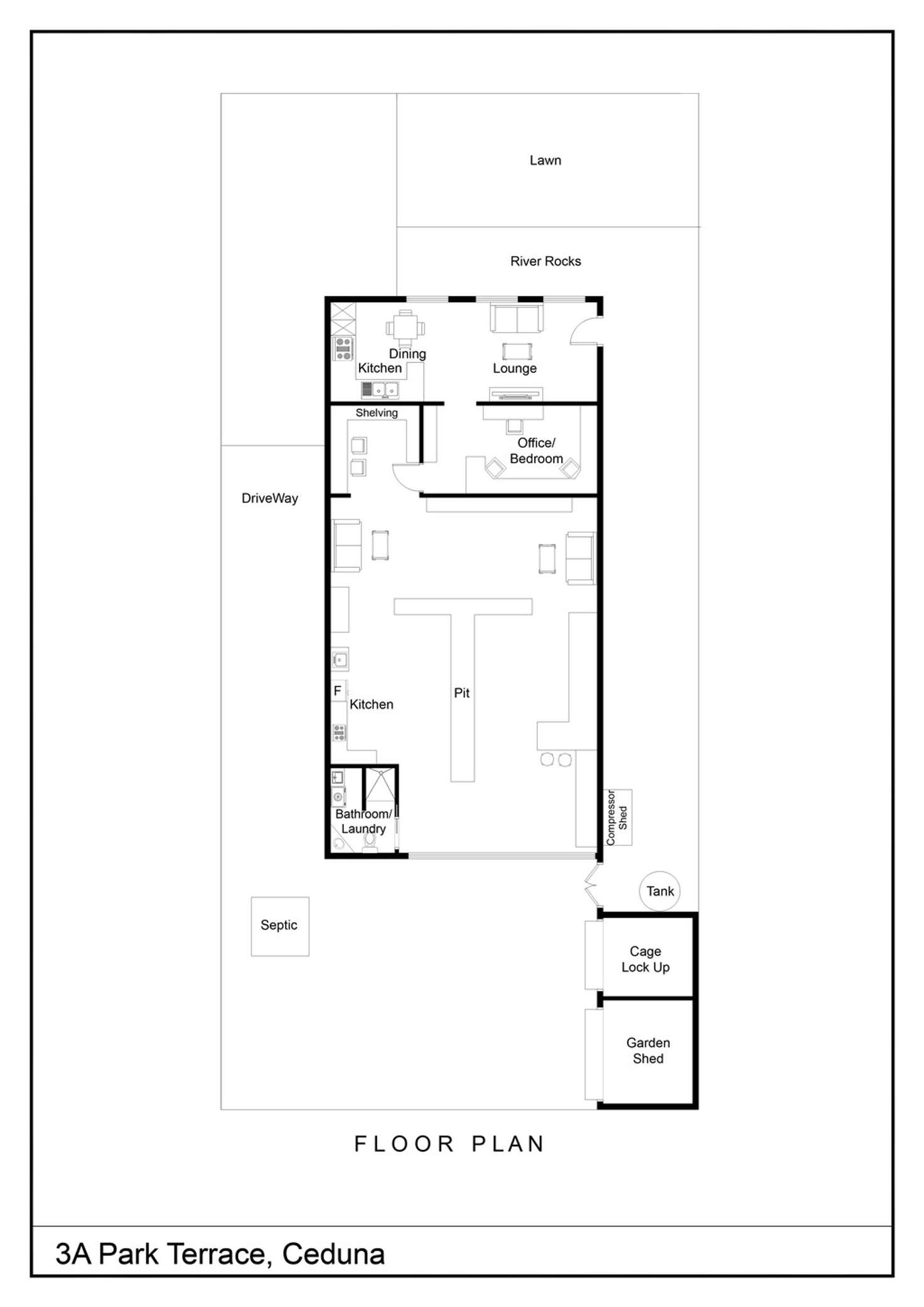 Floorplan of Homely warehouse listing, 3A Park Terrace, Ceduna SA 5690