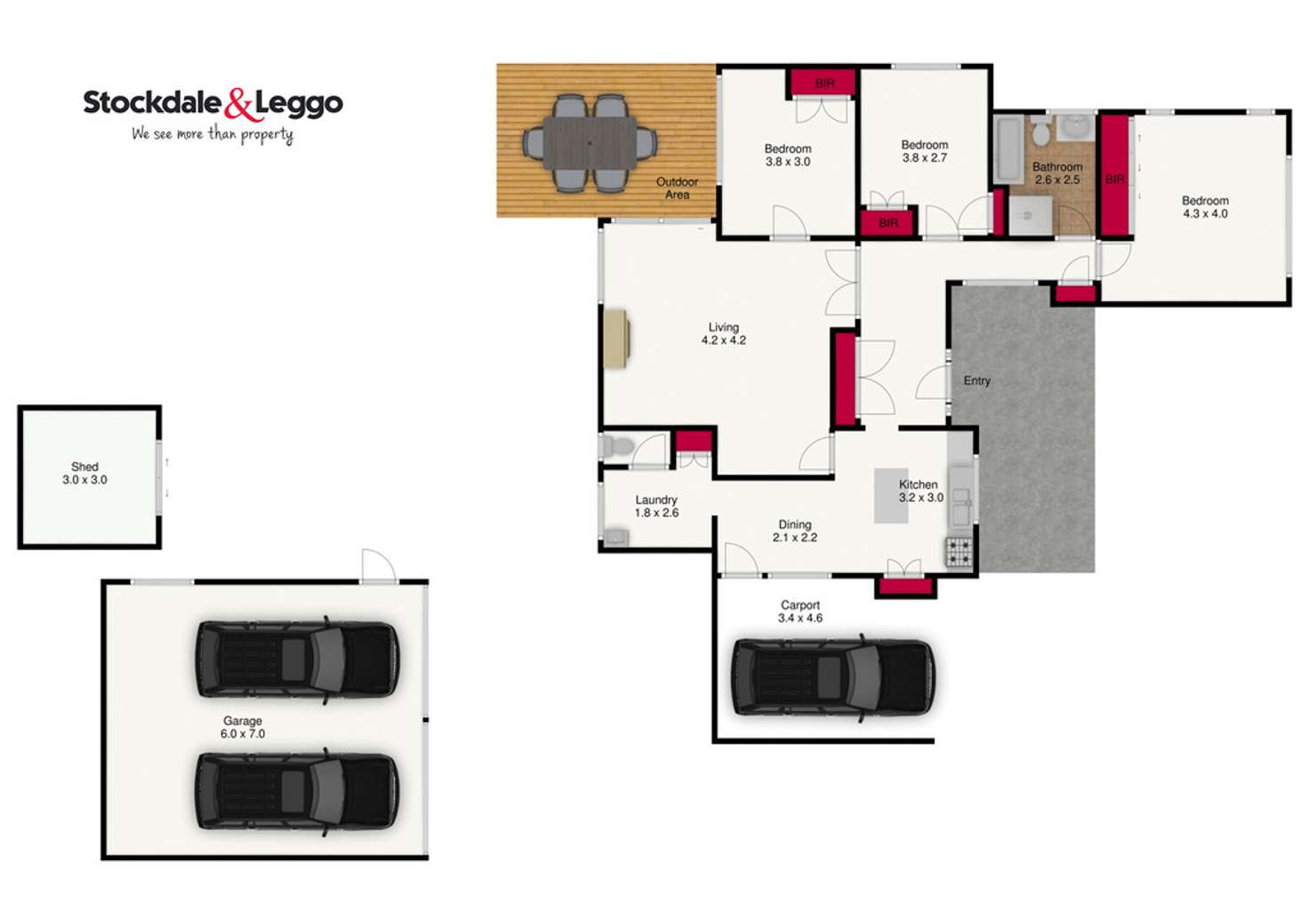 Floorplan of Homely house listing, 5 Grubb Avenue, Traralgon VIC 3844