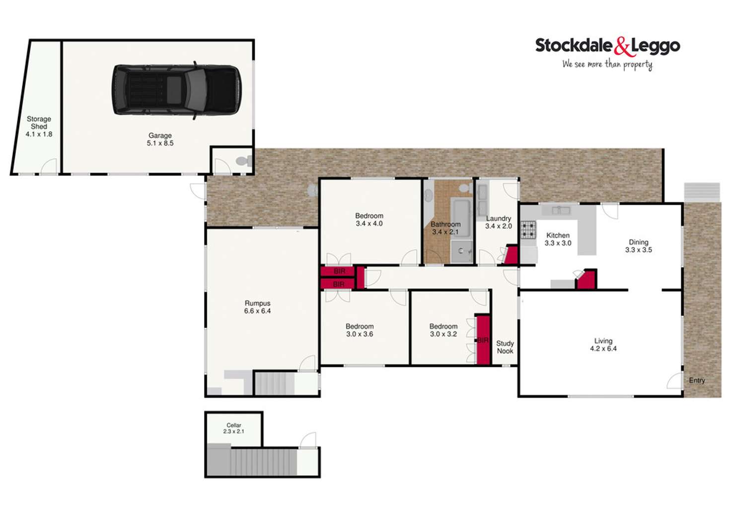 Floorplan of Homely house listing, 21 Francis Street, Traralgon VIC 3844