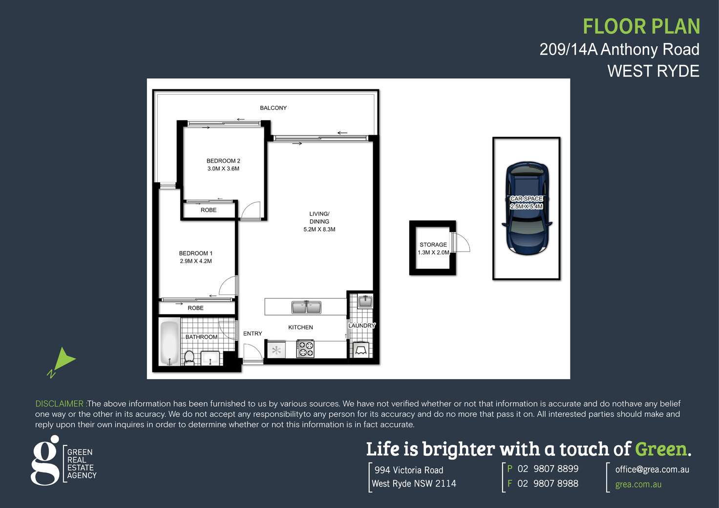 Floorplan of Homely apartment listing, 209/14A Anthony Road, West Ryde NSW 2114