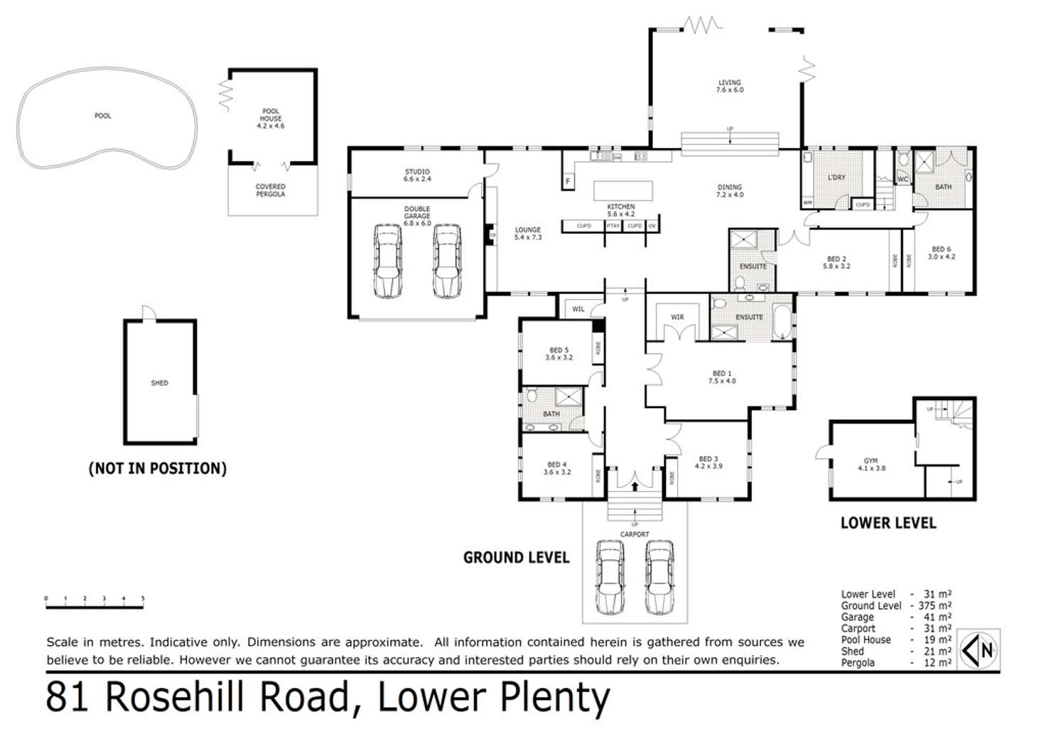 Floorplan of Homely house listing, 81 Rosehill Road, Lower Plenty VIC 3093