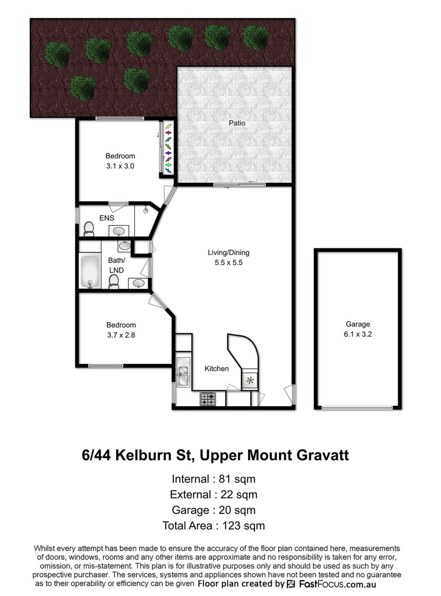 Floorplan of Homely apartment listing, 6/44 Kelburn Street, Upper Mount Gravatt QLD 4122