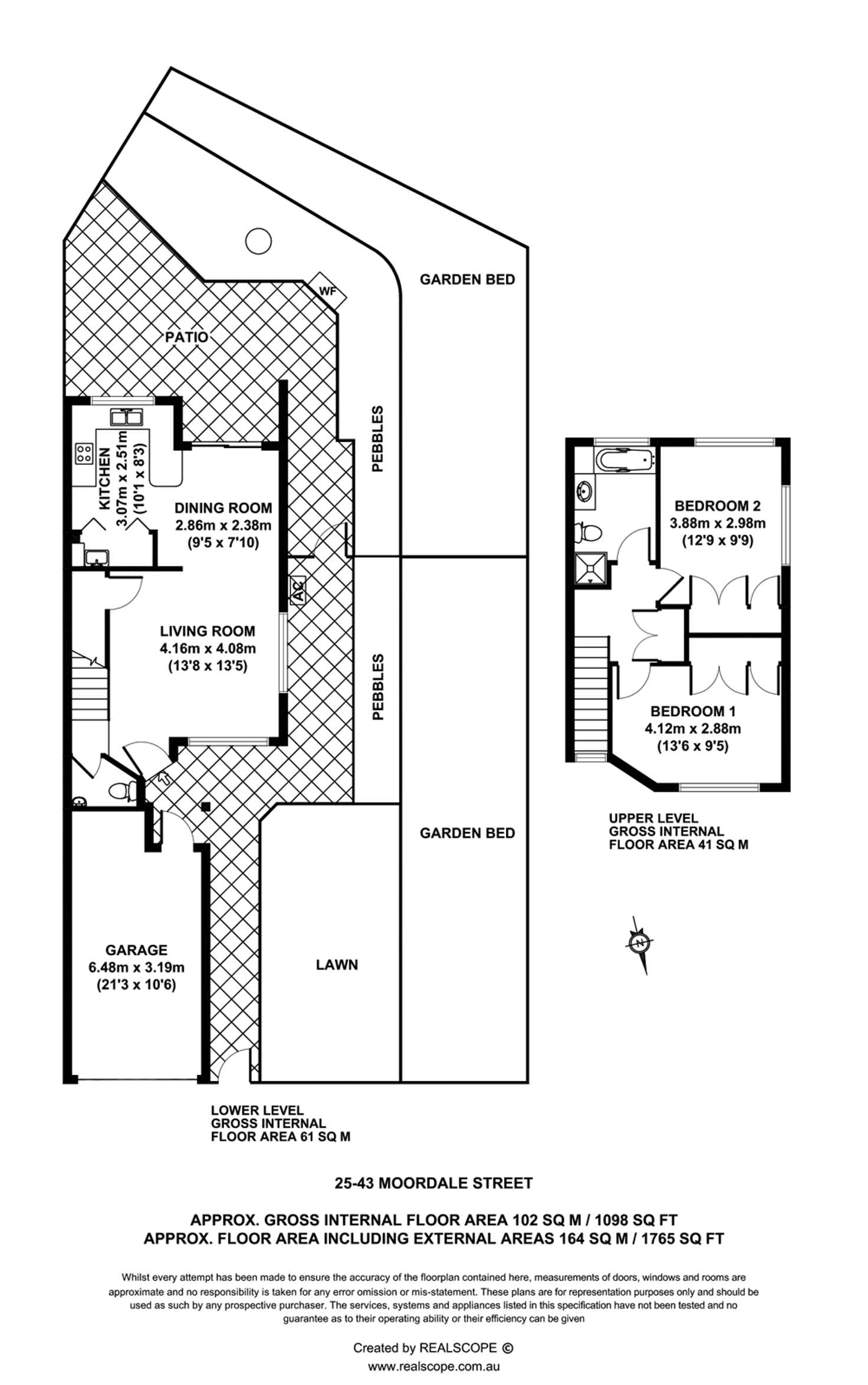 Floorplan of Homely townhouse listing, 25/43 Moordale Street, Chapel Hill QLD 4069