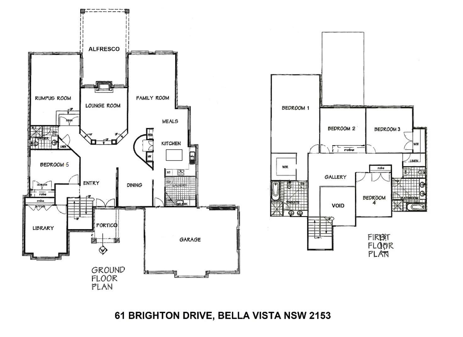 Floorplan of Homely house listing, 61 Brighton Drive, Bella Vista NSW 2153
