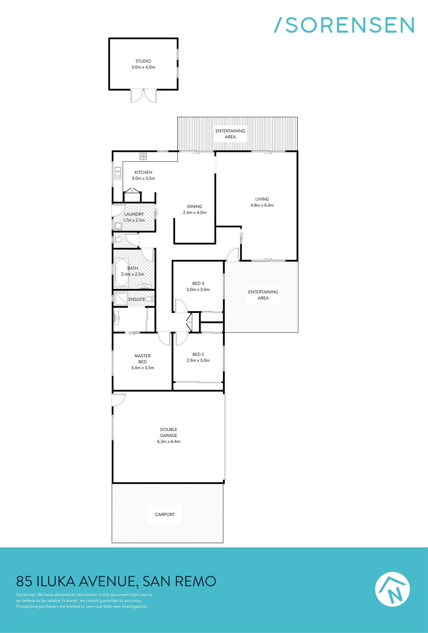 Floorplan of Homely house listing, 85 Iluka Avenue, San Remo NSW 2262