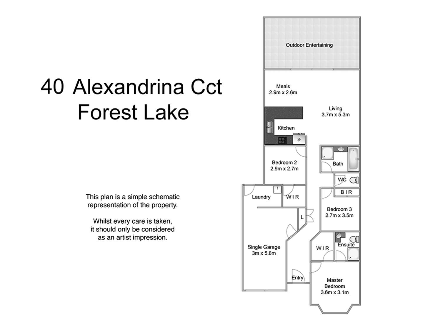 Floorplan of Homely house listing, 40 Alexandrina Circuit, Forest Lake QLD 4078