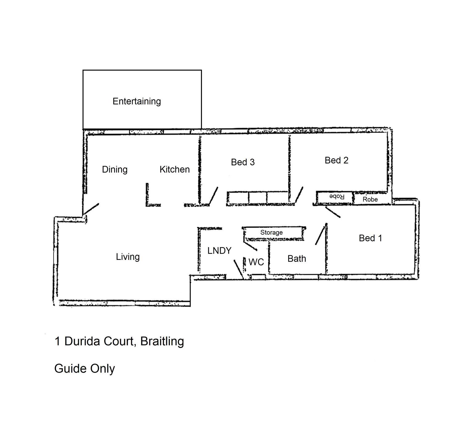 Floorplan of Homely house listing, 1 Durida Court, Braitling NT 870