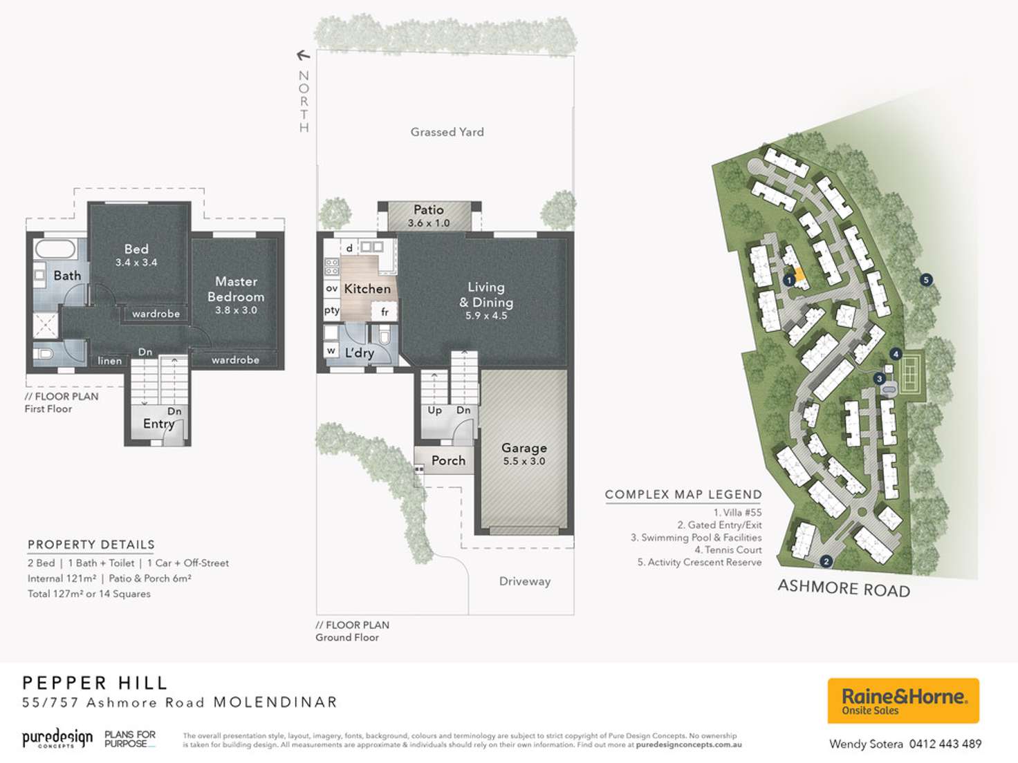 Floorplan of Homely townhouse listing, 55/757 ASHMORE ROAD, Molendinar QLD 4214