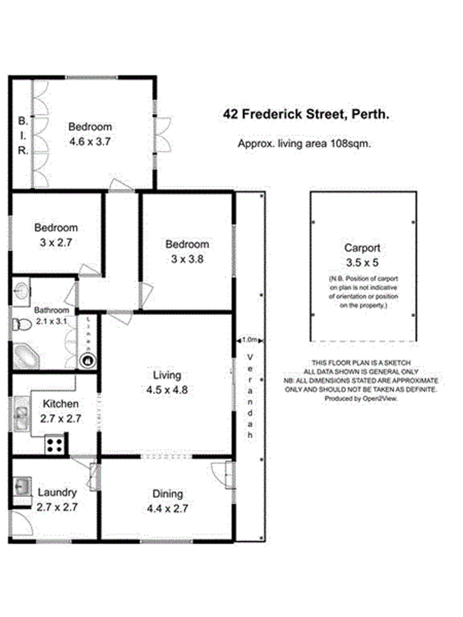 Floorplan of Homely house listing, 42 Frederick Street, Perth TAS 7300