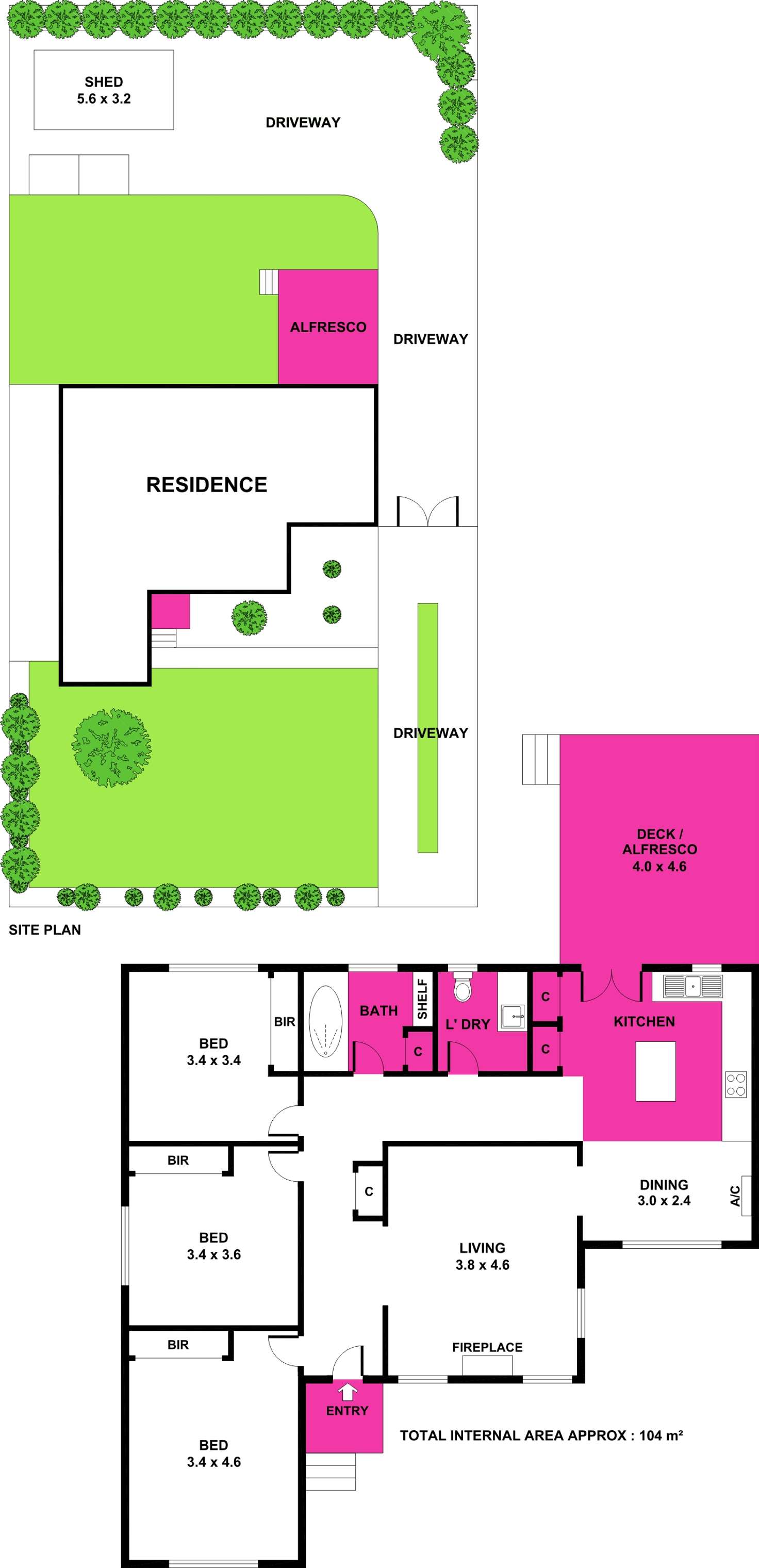 Floorplan of Homely house listing, 36 Cuthbert Avenue, Highton VIC 3216