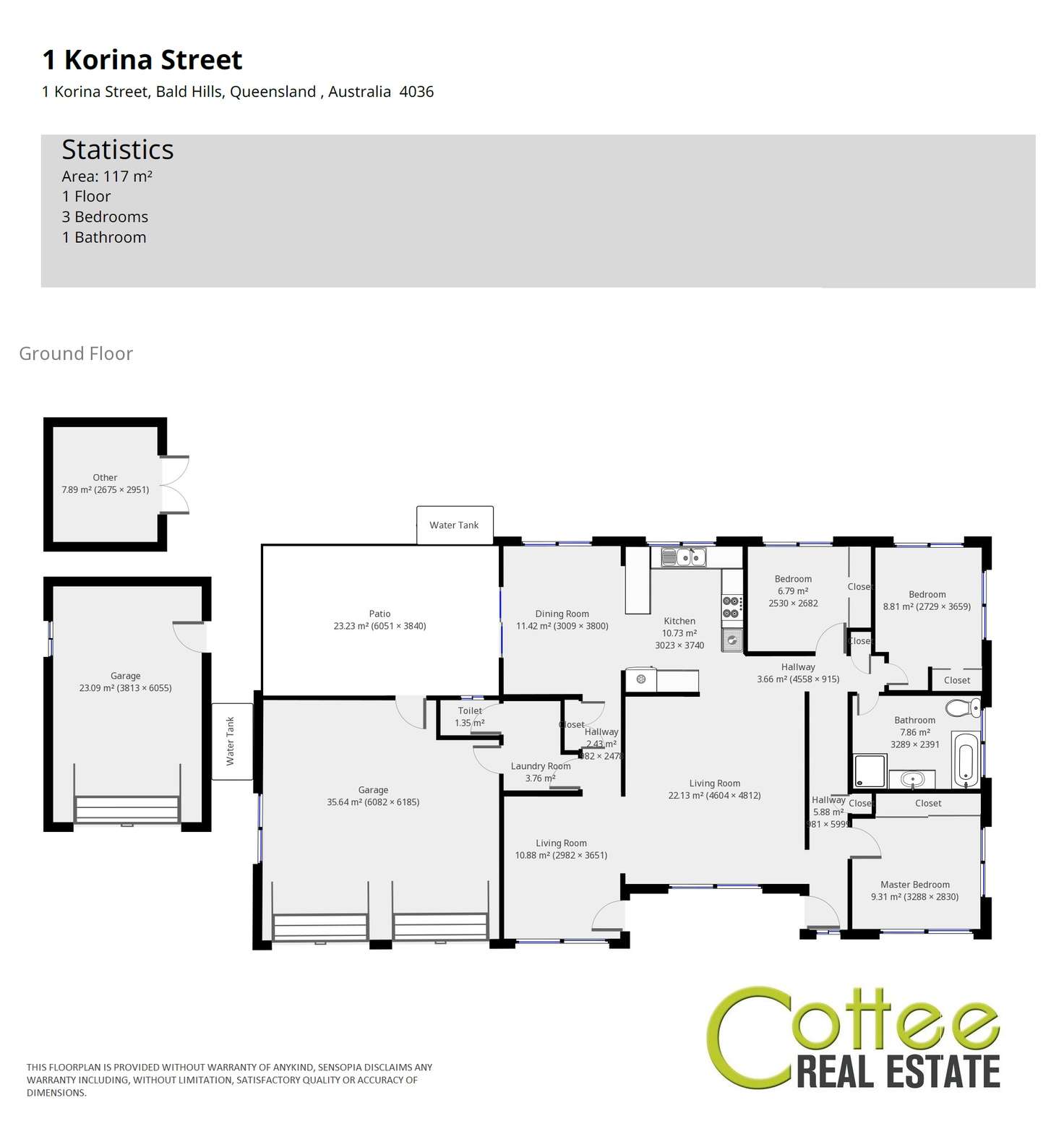 Floorplan of Homely house listing, 1 Korina Street, Bald Hills QLD 4036