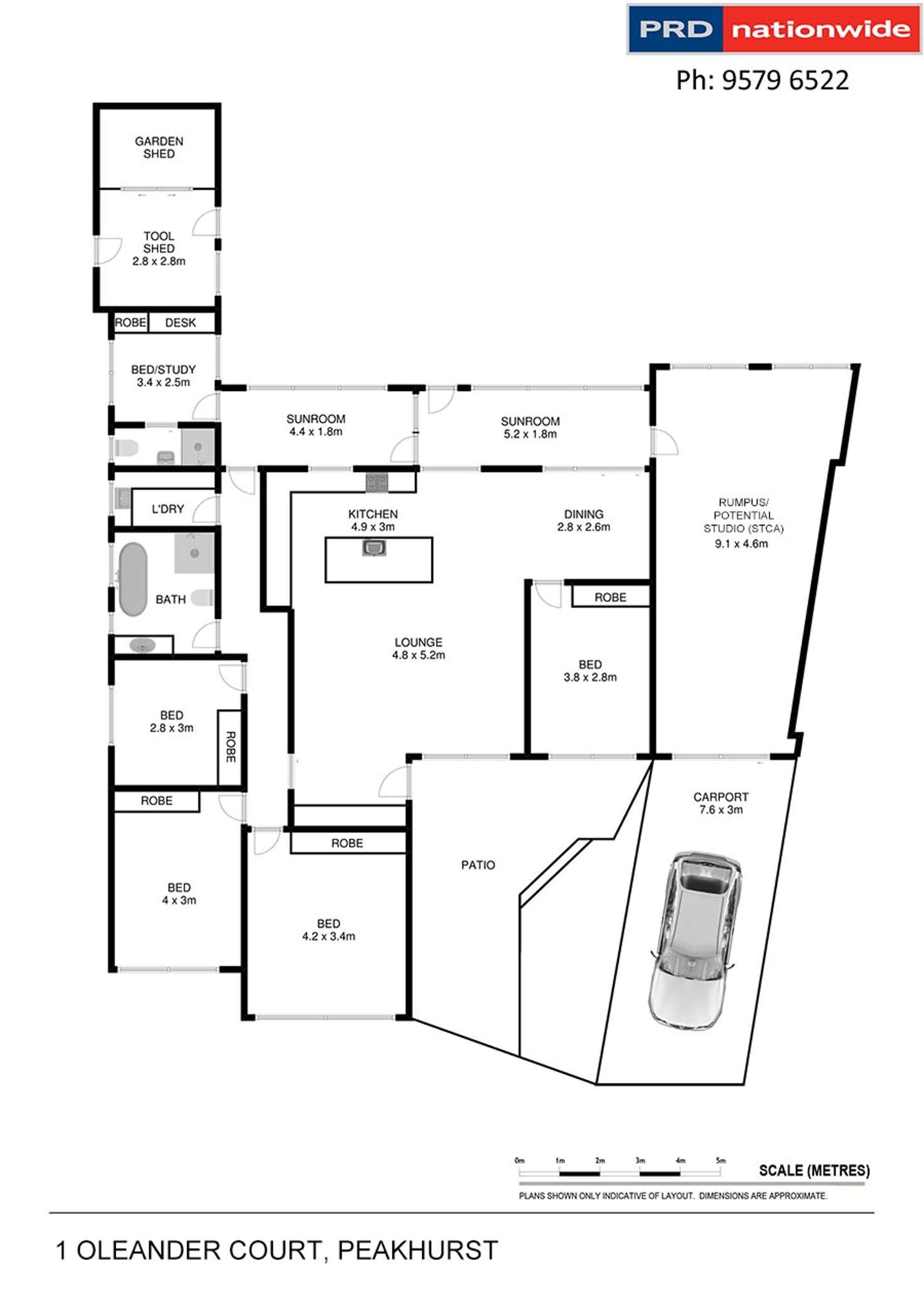 Floorplan of Homely house listing, 1 Oleander Court, Peakhurst NSW 2210