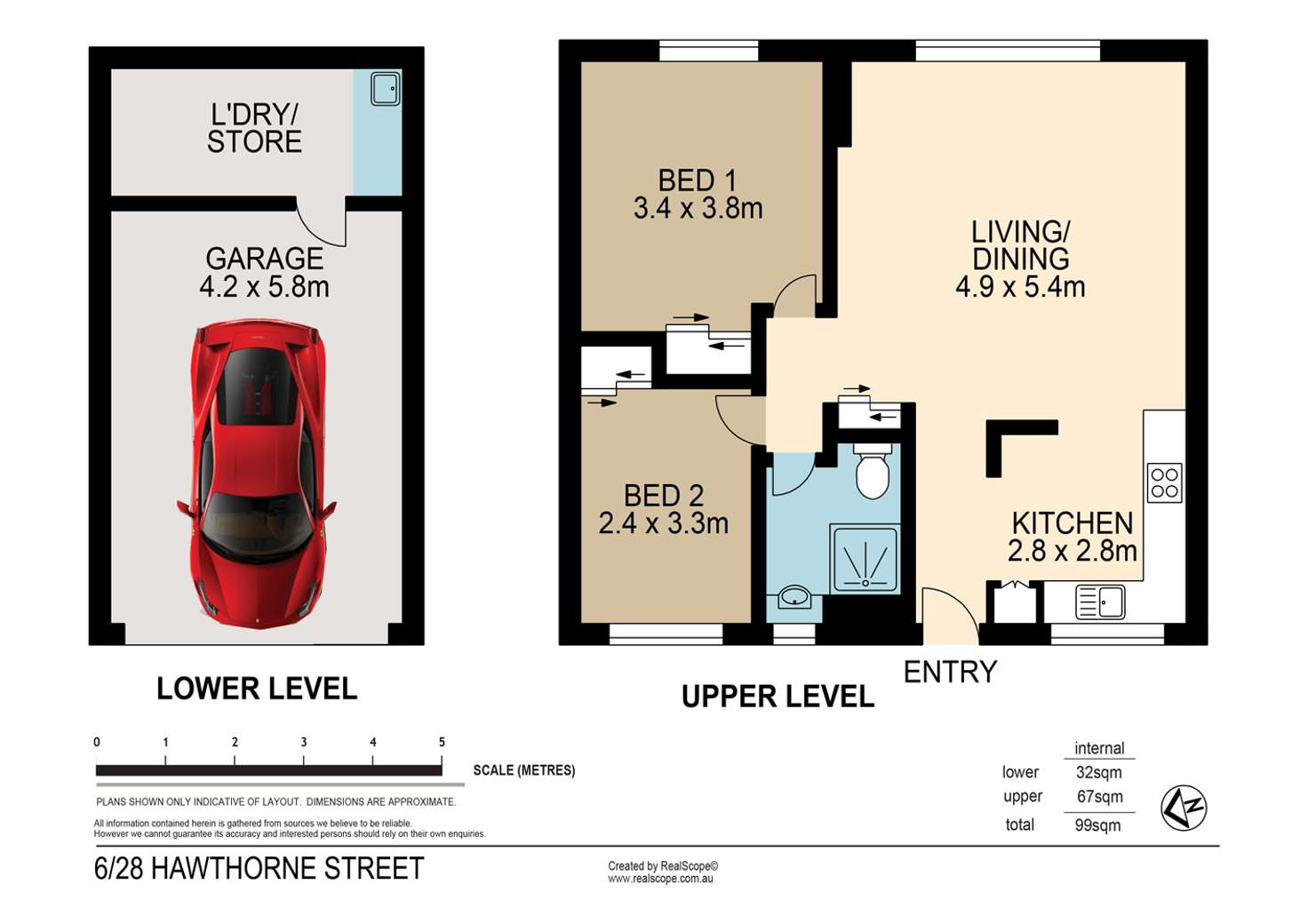 Floorplan of Homely unit listing, 6/28 Hawthorne Street, Woolloongabba QLD 4102