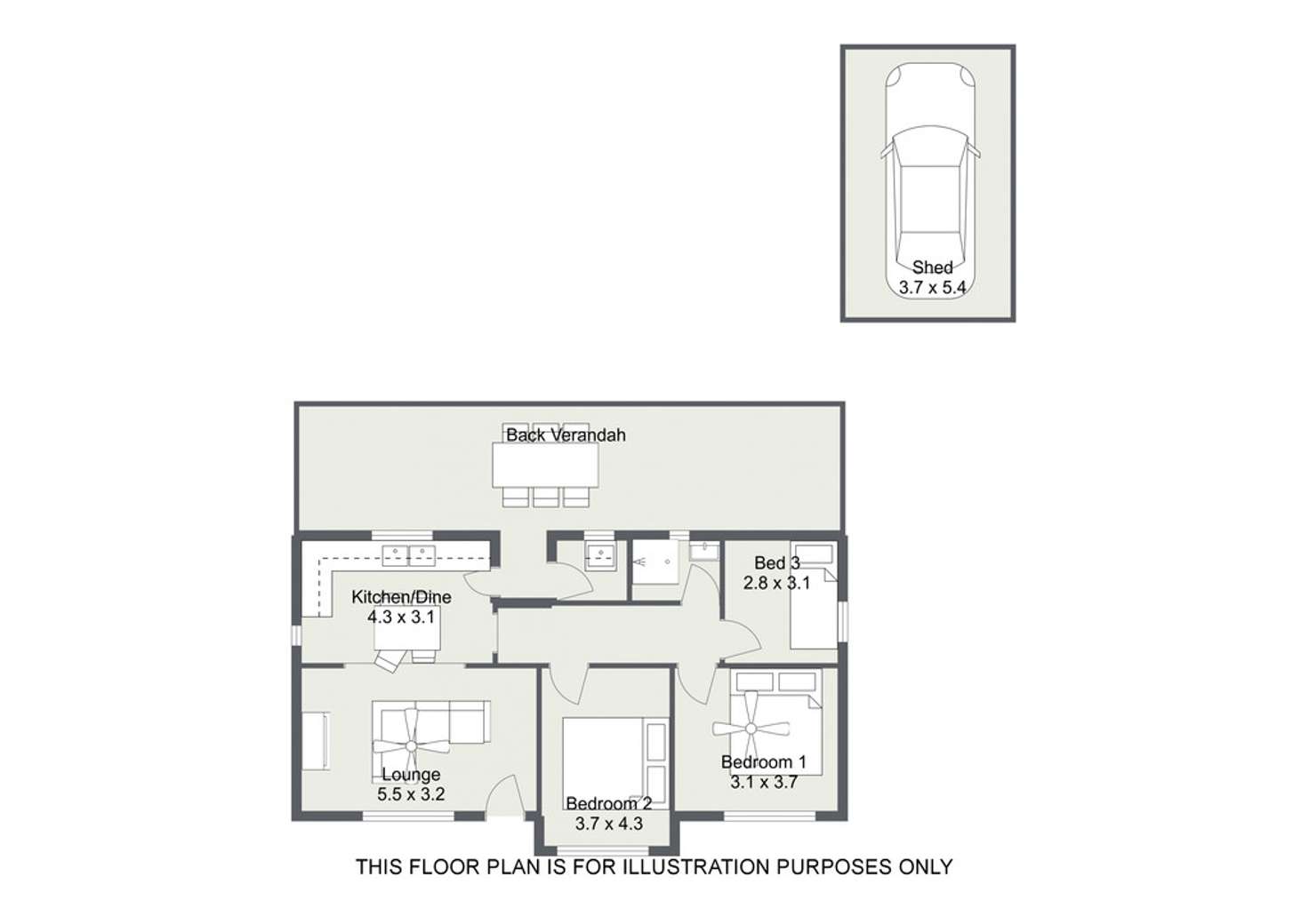 Floorplan of Homely house listing, 9 BANKSIA STREET, Lucindale SA 5272