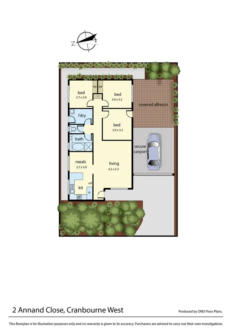 Floorplan of Homely house listing, 2 Annand Close, Cranbourne West VIC 3977