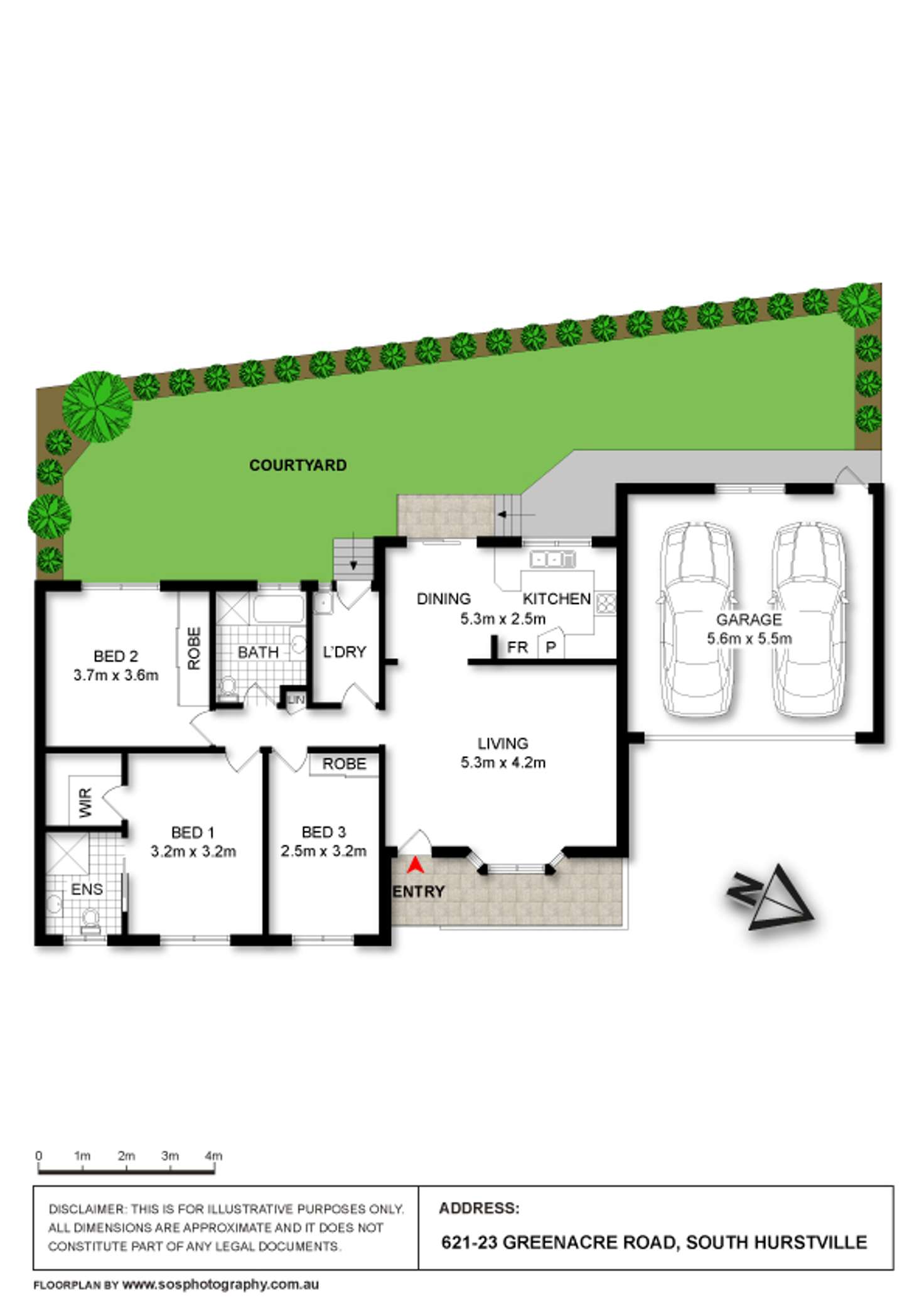 Floorplan of Homely villa listing, 6/21-23 Greenacre Road, South Hurstville NSW 2221