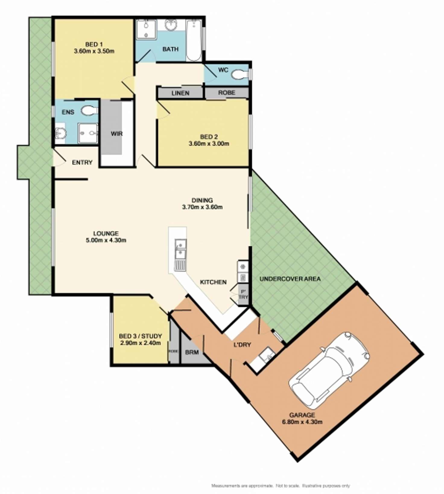 Floorplan of Homely house listing, 1/16 Ascot Court, Benalla VIC 3672