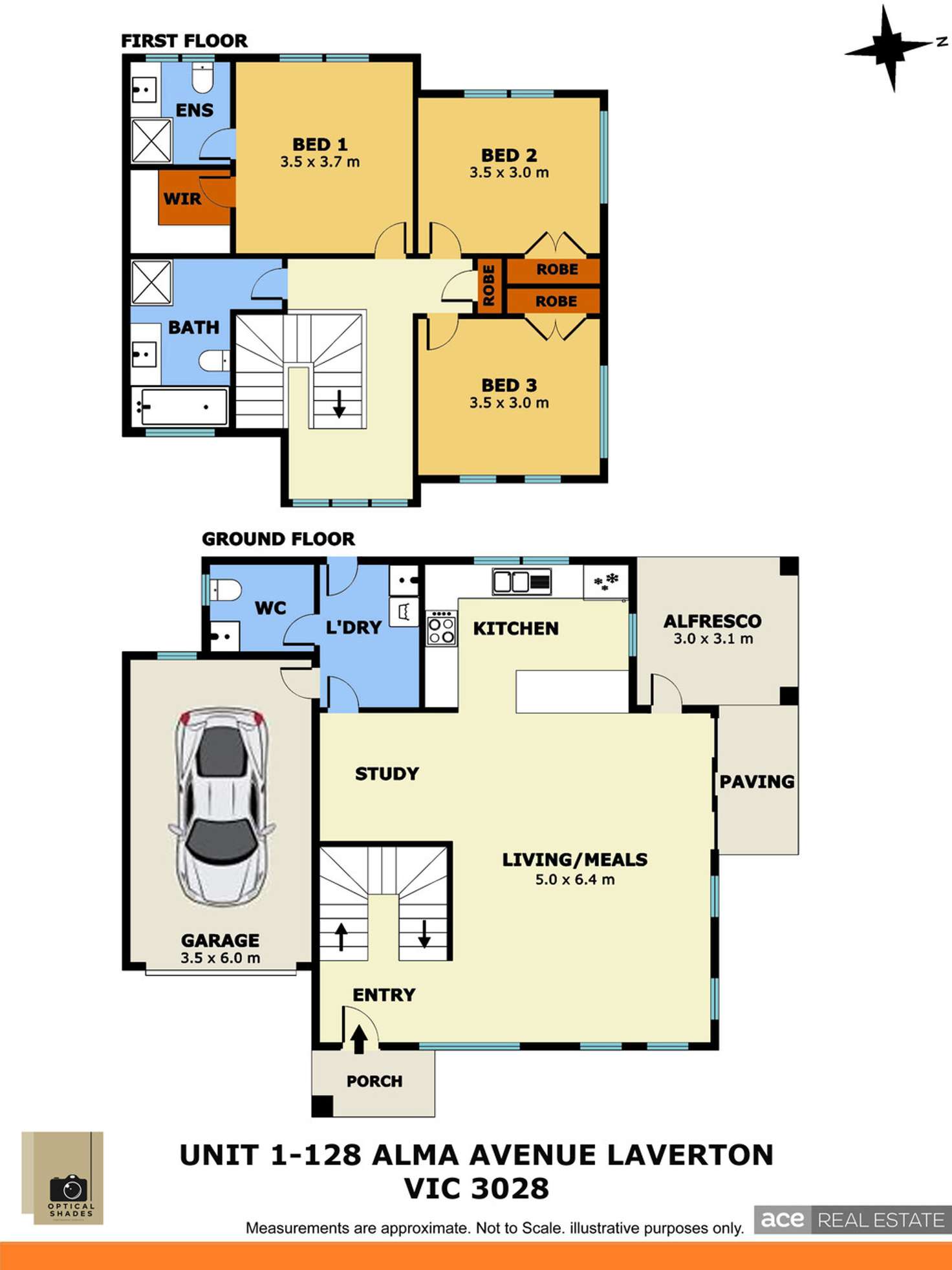 Floorplan of Homely house listing, 1/128 Alma Avenue, Laverton VIC 3028