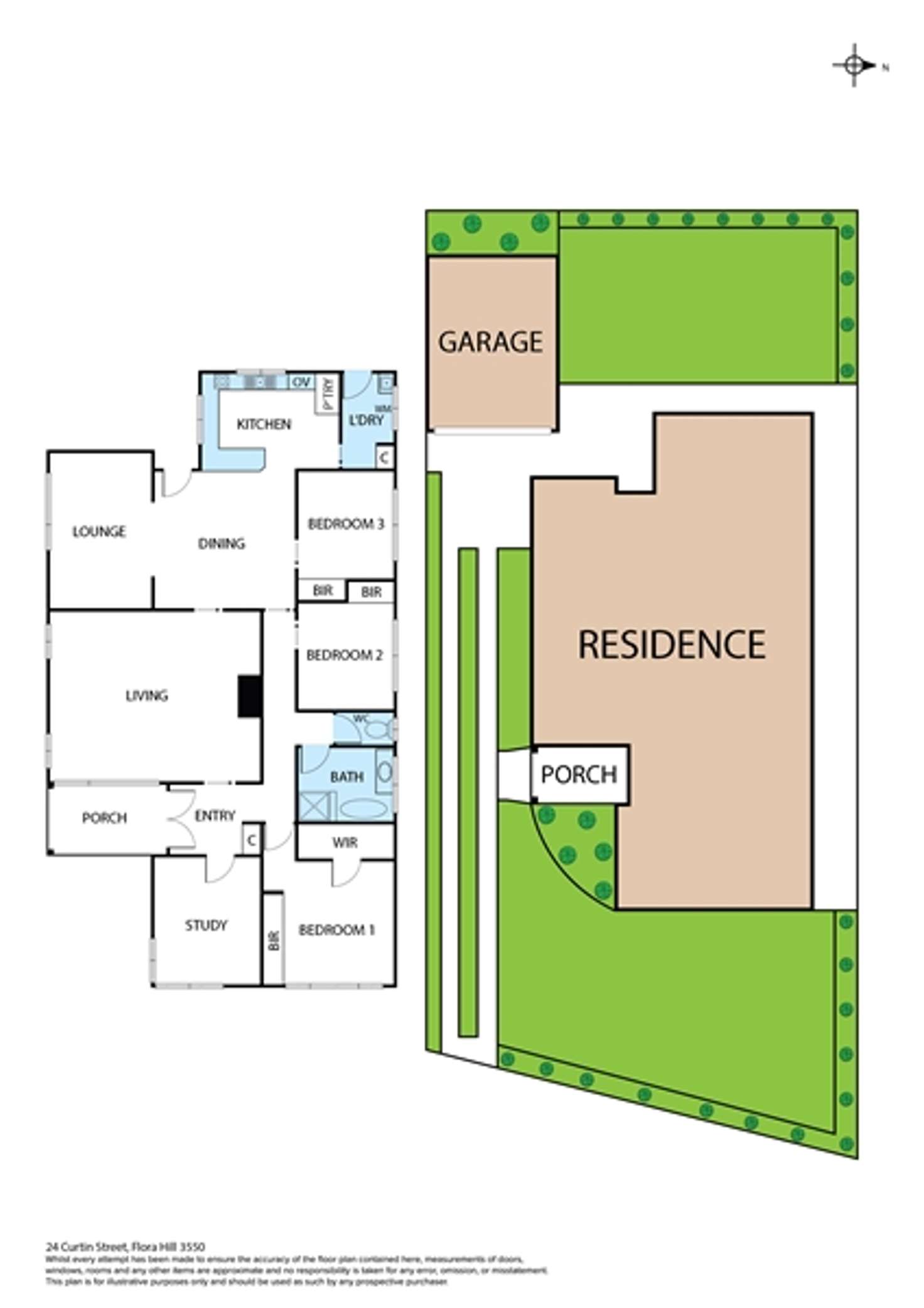 Floorplan of Homely house listing, 24 Curtin Street, Flora Hill VIC 3550